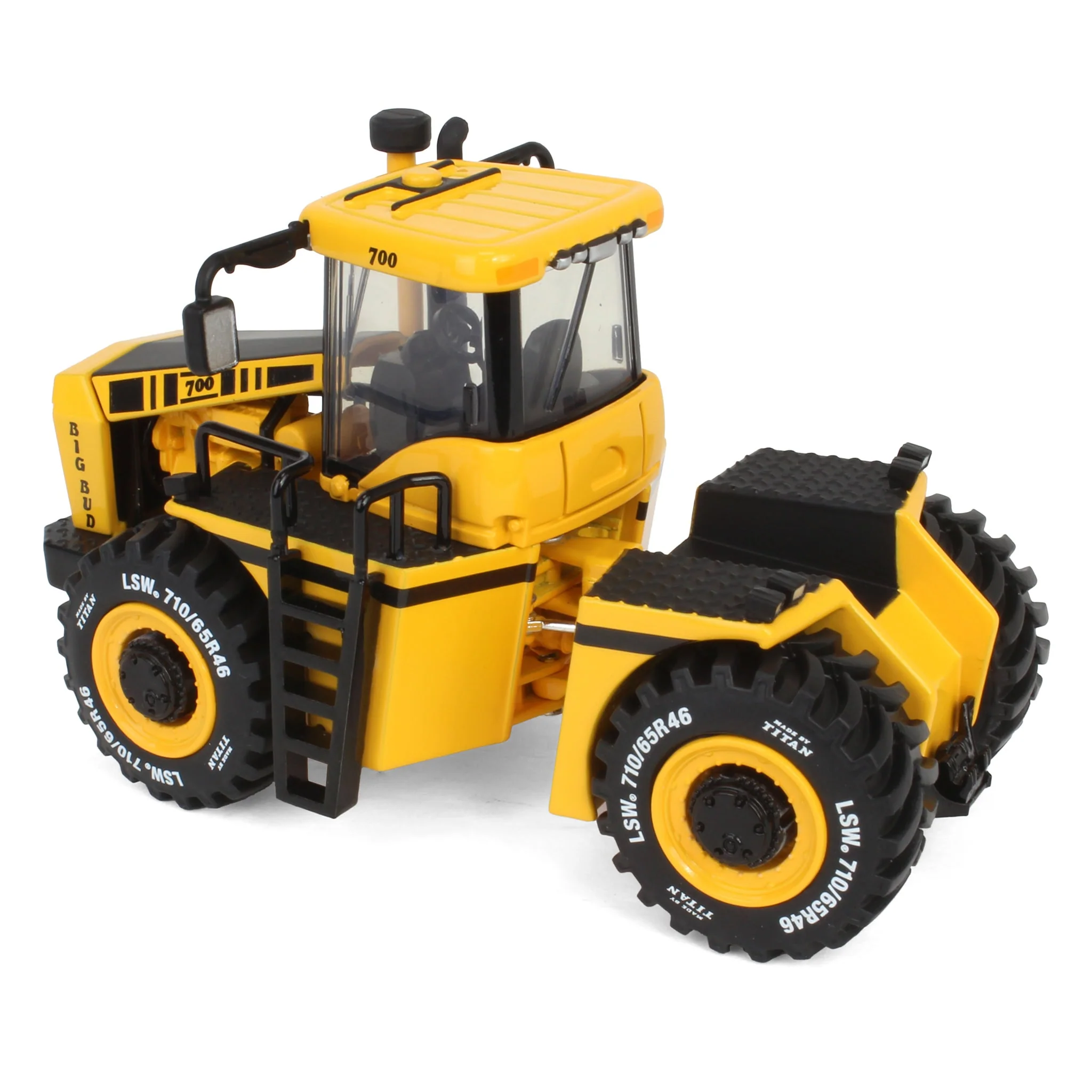 Las Vegas Yellow CE Construction Version ~ 1/64 Big Bud 700 Tractor with Titan Goodyear LSW Tires by First Gear - Image 4