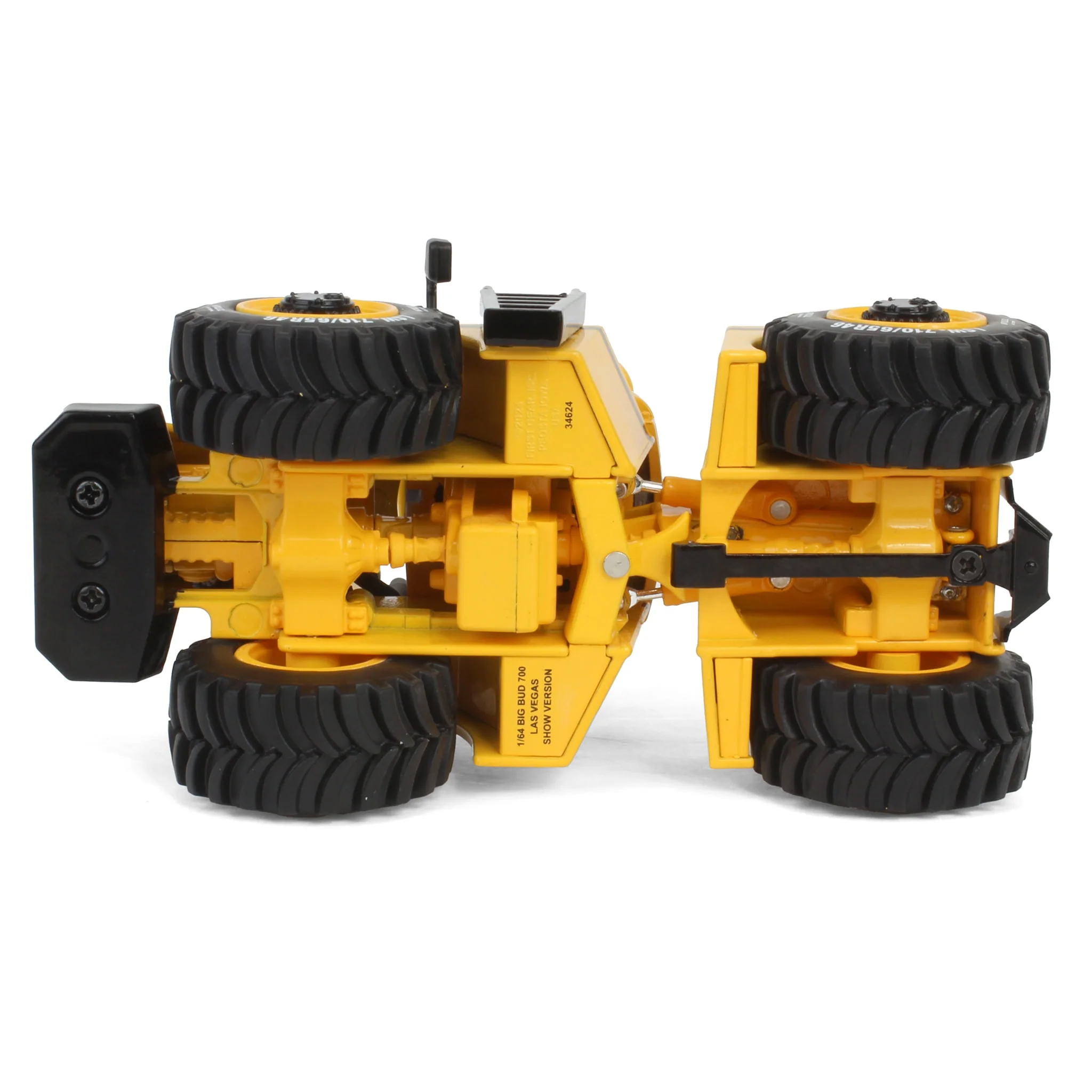 Las Vegas Yellow CE Construction Version ~ 1/64 Big Bud 700 Tractor with Titan Goodyear LSW Tires by First Gear - Image 6