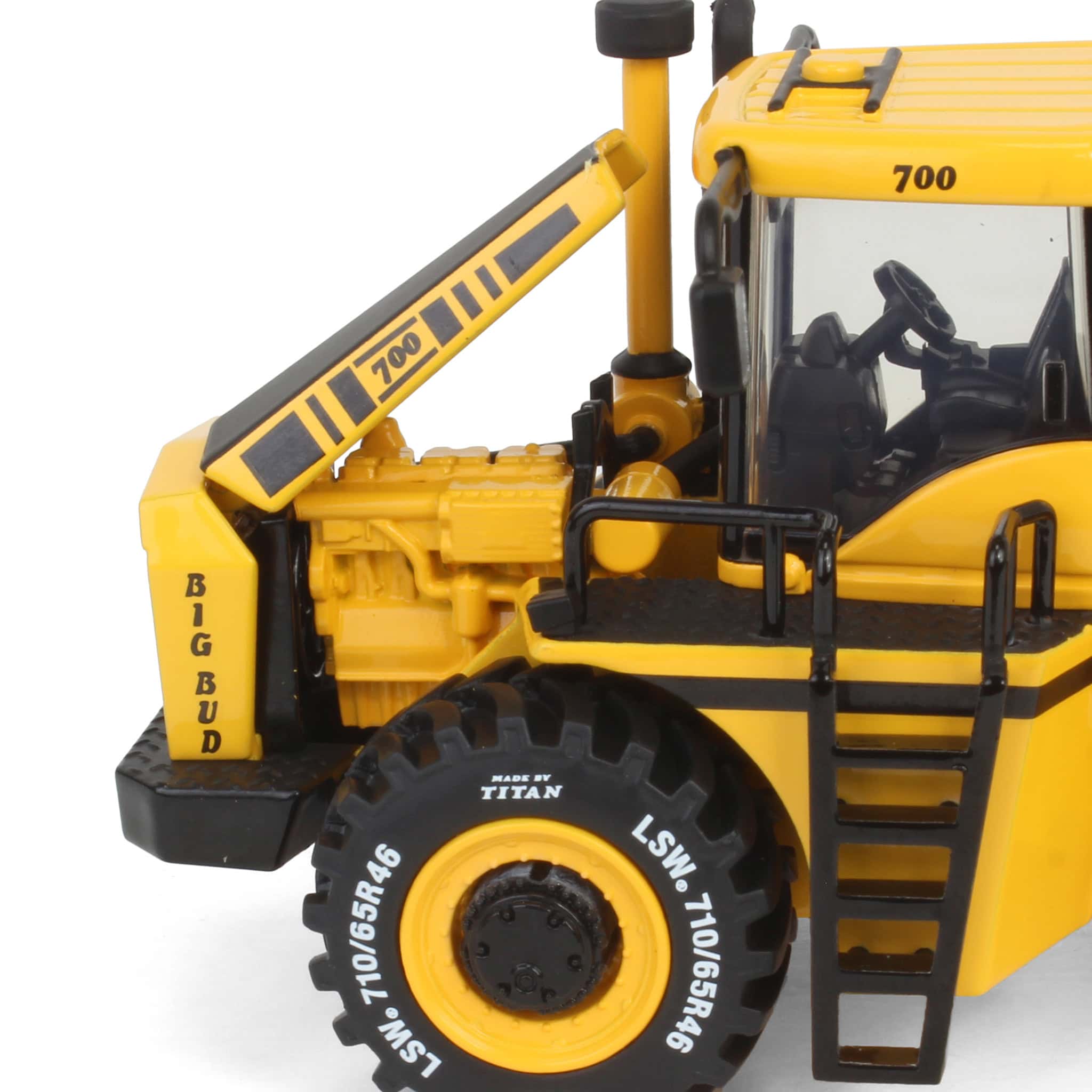 Las Vegas Yellow CE Construction Version ~ 1/64 Big Bud 700 Tractor with Titan Goodyear LSW Tires by First Gear - Image 9