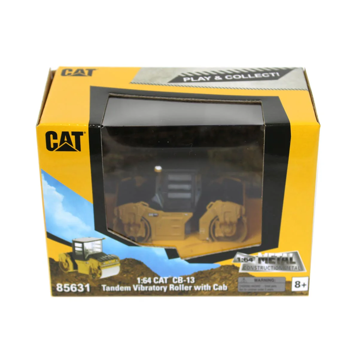 1/64 High Detail Caterpillar CB-13 Tandem Vibratory Roller with Cab - Image 4