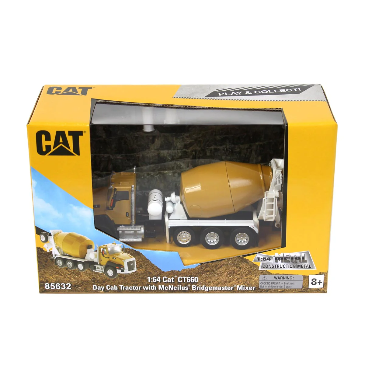 1/64 Caterpillar CT660 McNeilus Bridgemaster Concrete Mixer by Diecast Masters - Image 4