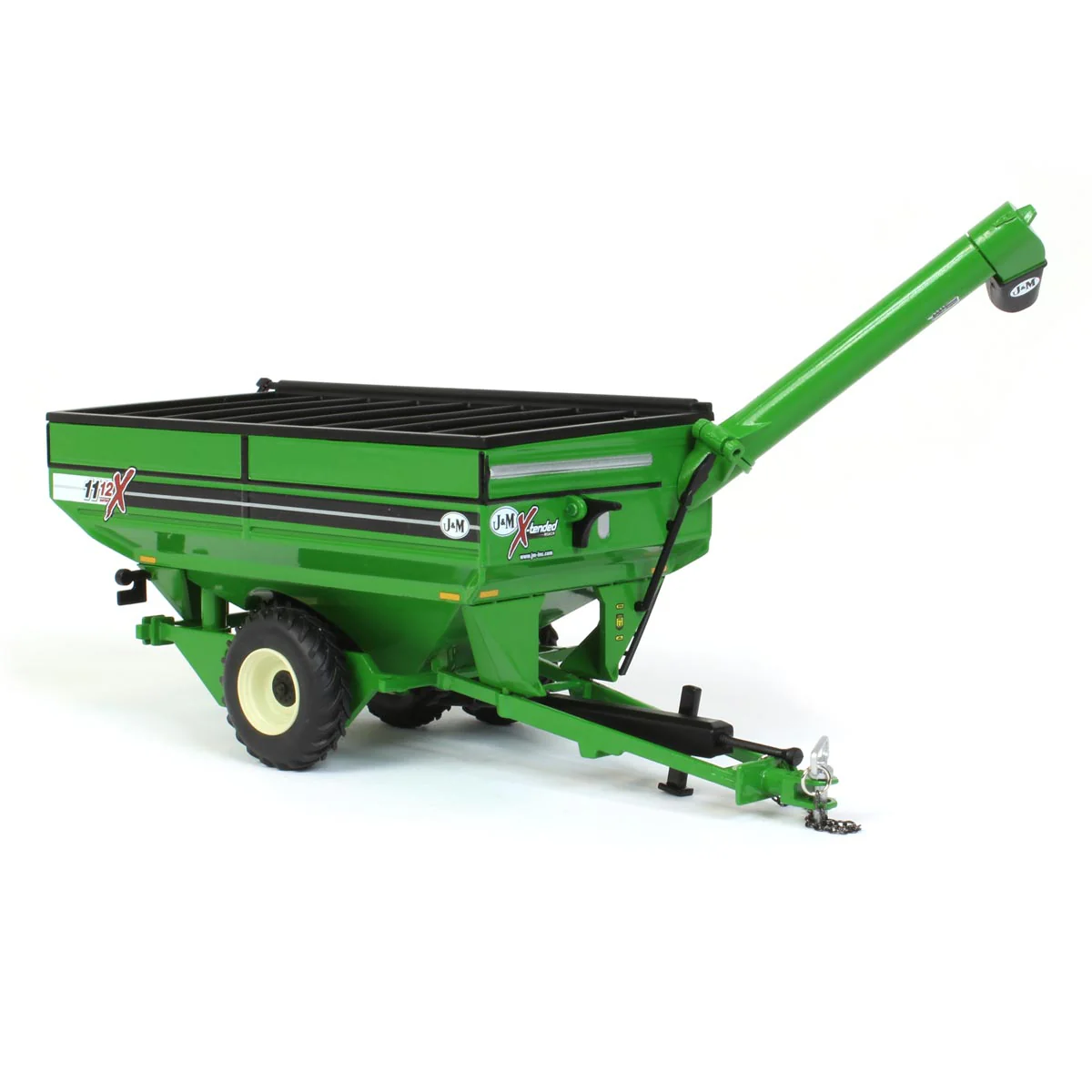 1/64 Green J&M X1112 Grain Cart with Walking Tandem Duals by SpecCast - Image 2