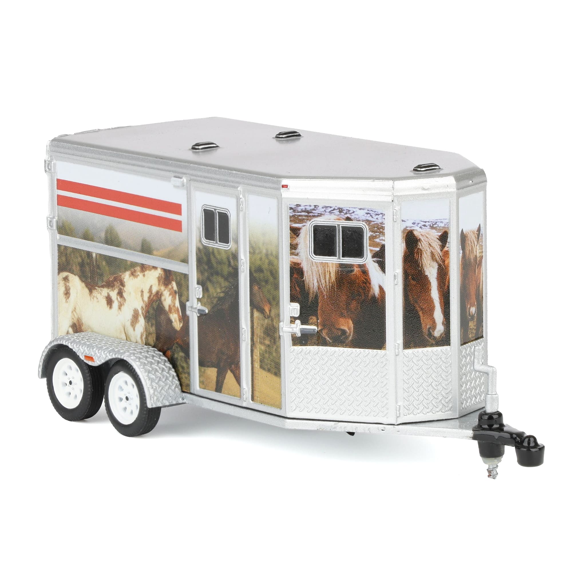 1/64 Horse Trailer with Custom Horse Wrap, Down on the Farm Series 11 - Image 2