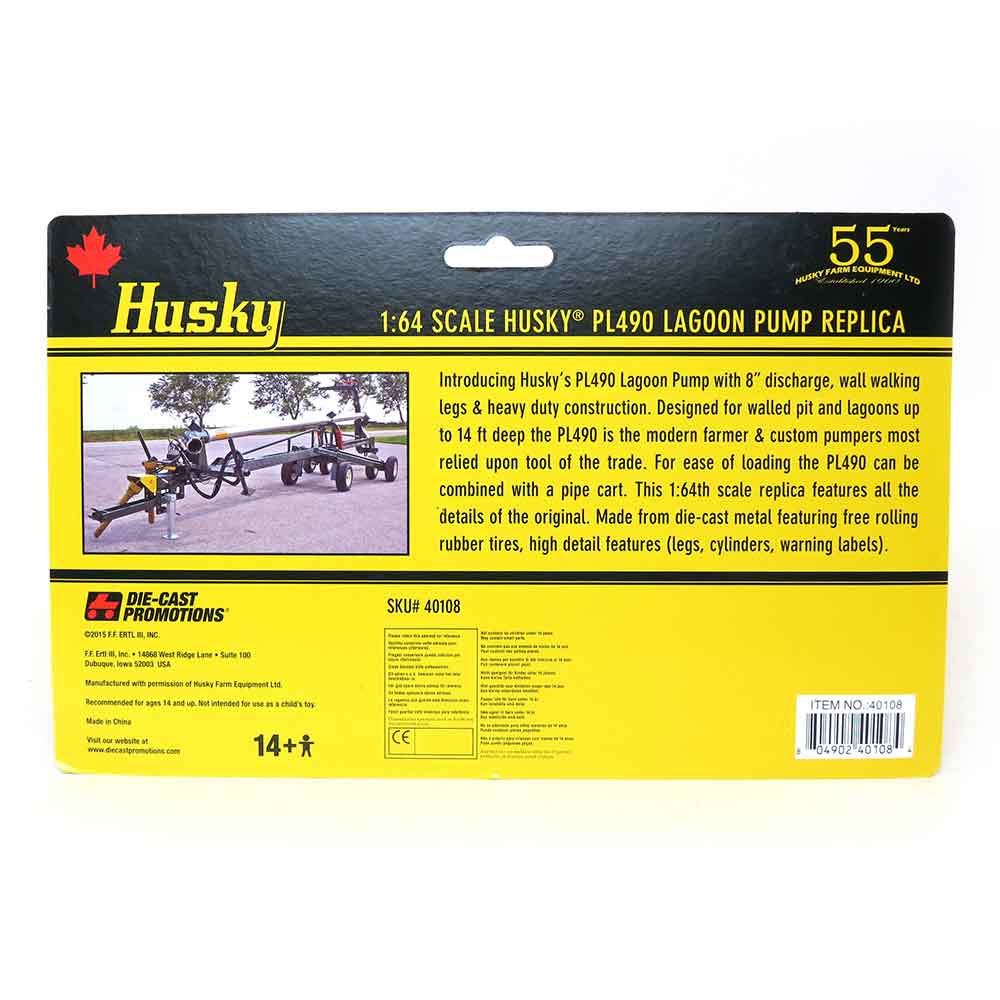 1/64 Husky PL490 Lagoon Manure Pump with Wheels by Die-Cast Promotions (DCP) - Image 5