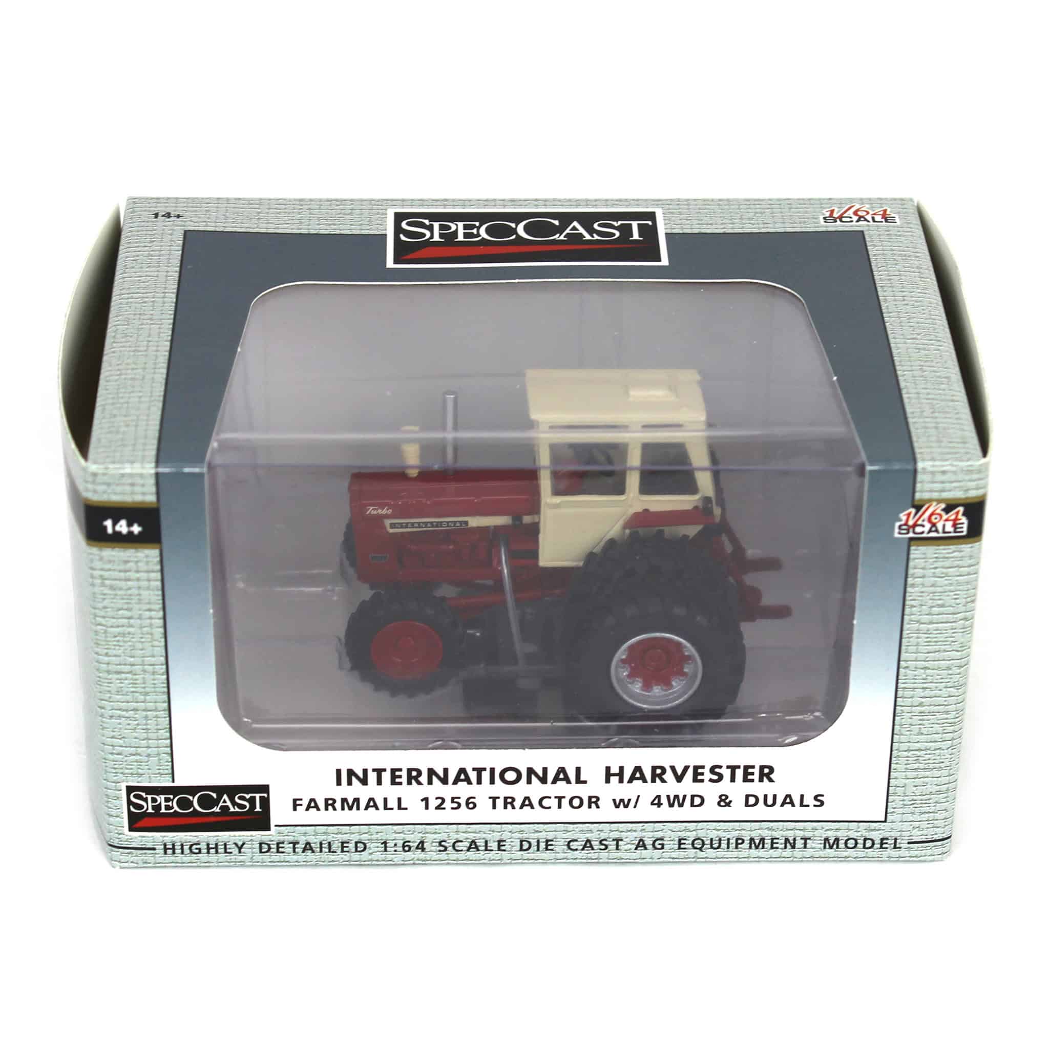 1/64 IH Farmall 1256 4WD Tractor with FWA & Cab - Image 5