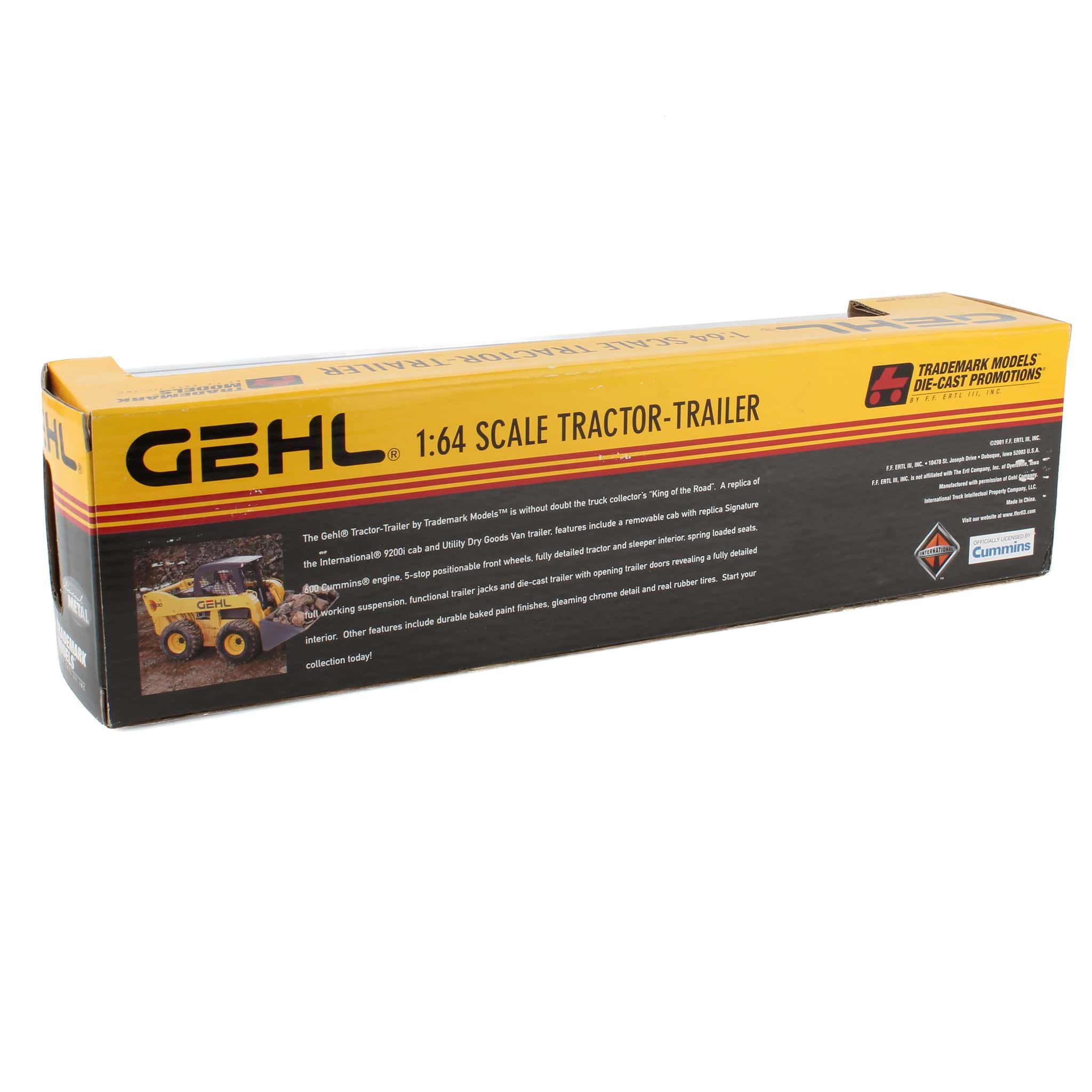 1/64 International 9200I Semi with GEHL Construction 7000 Series Skid Loaders by DCP Series 1 - Image 2