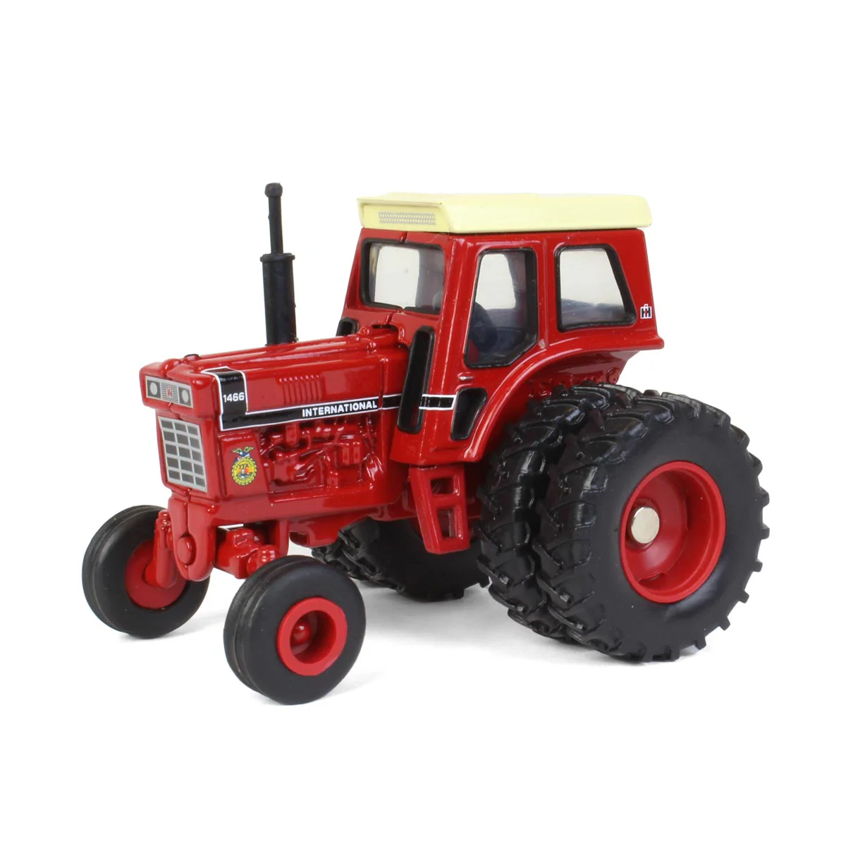 1/64 International Harvester 1466 Black Stripe Tractor with Wide Front & FFA Logo by ERTL