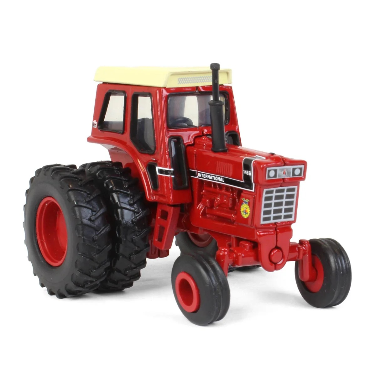 1/64 International Harvester 1466 Black Stripe Tractor with Wide Front & FFA Logo by ERTL - Image 2