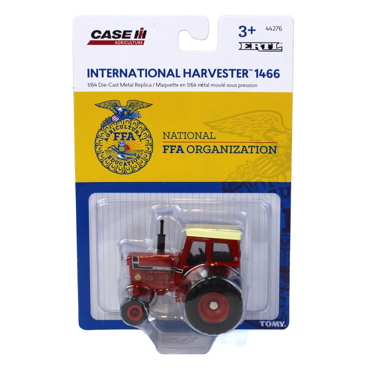 1/64 International Harvester 1466 Black Stripe Tractor with Wide Front & FFA Logo by ERTL - Image 5