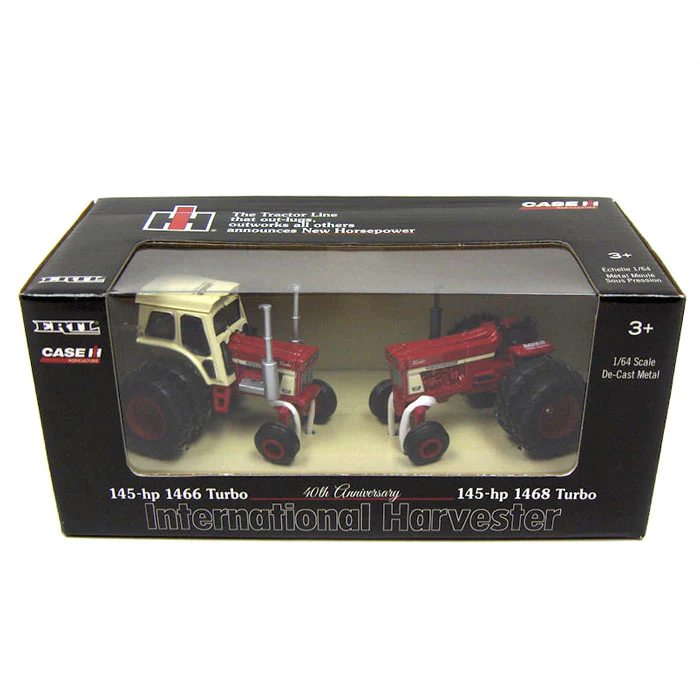 1/64 International Harvester 1468 & 1466 40th Anniversary Tractor Set by ERTL