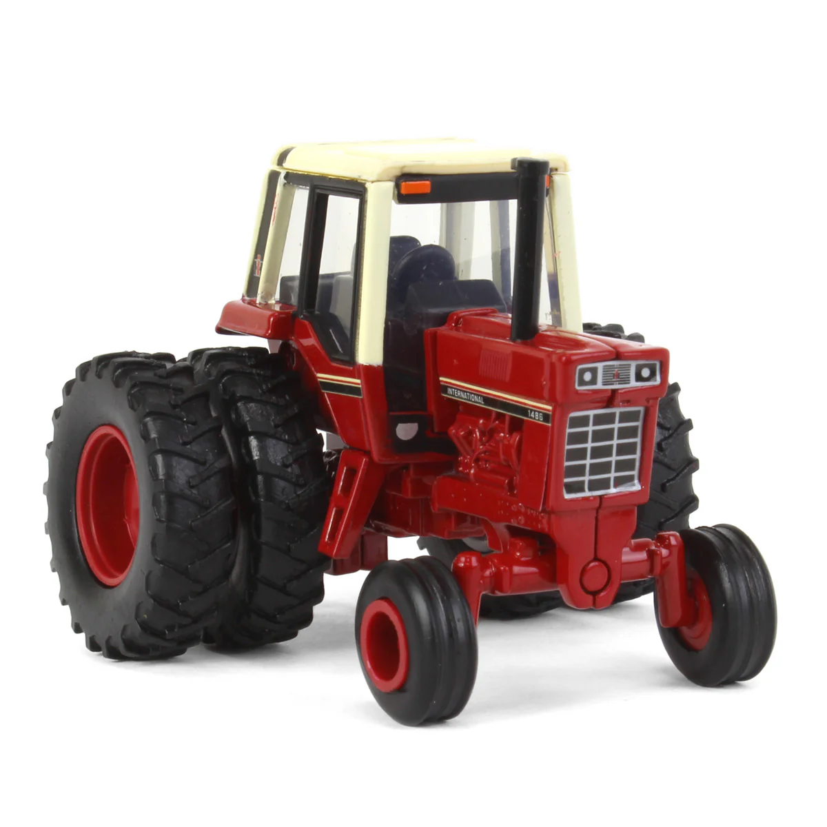 1/64 International Harvester 1486 Tri-Stripe Tractor with Wide Front & Rear Duals by ERTL - Image 2
