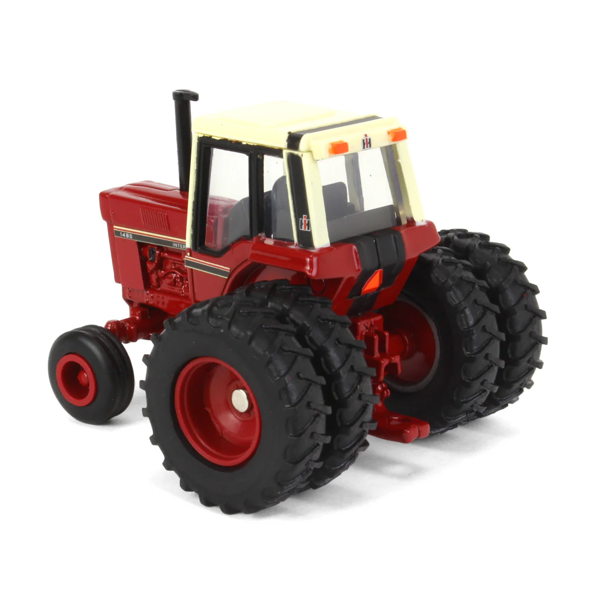 1/64 International Harvester 1486 Tri-Stripe Tractor with Wide Front & Rear Duals by ERTL - Image 4