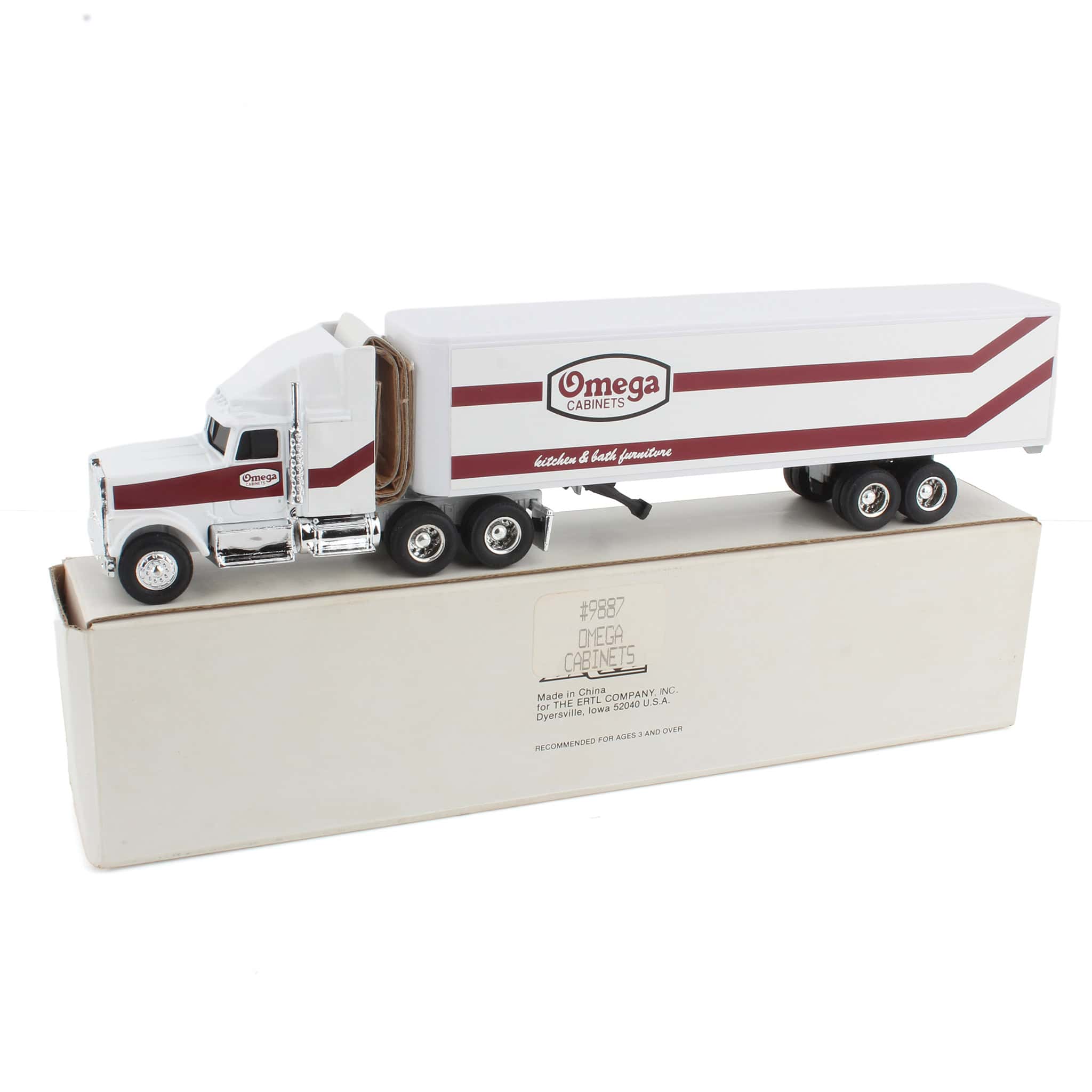 1/64 International Navistar Semi Truck & Omega Cabinets Box Trailer by ERTL