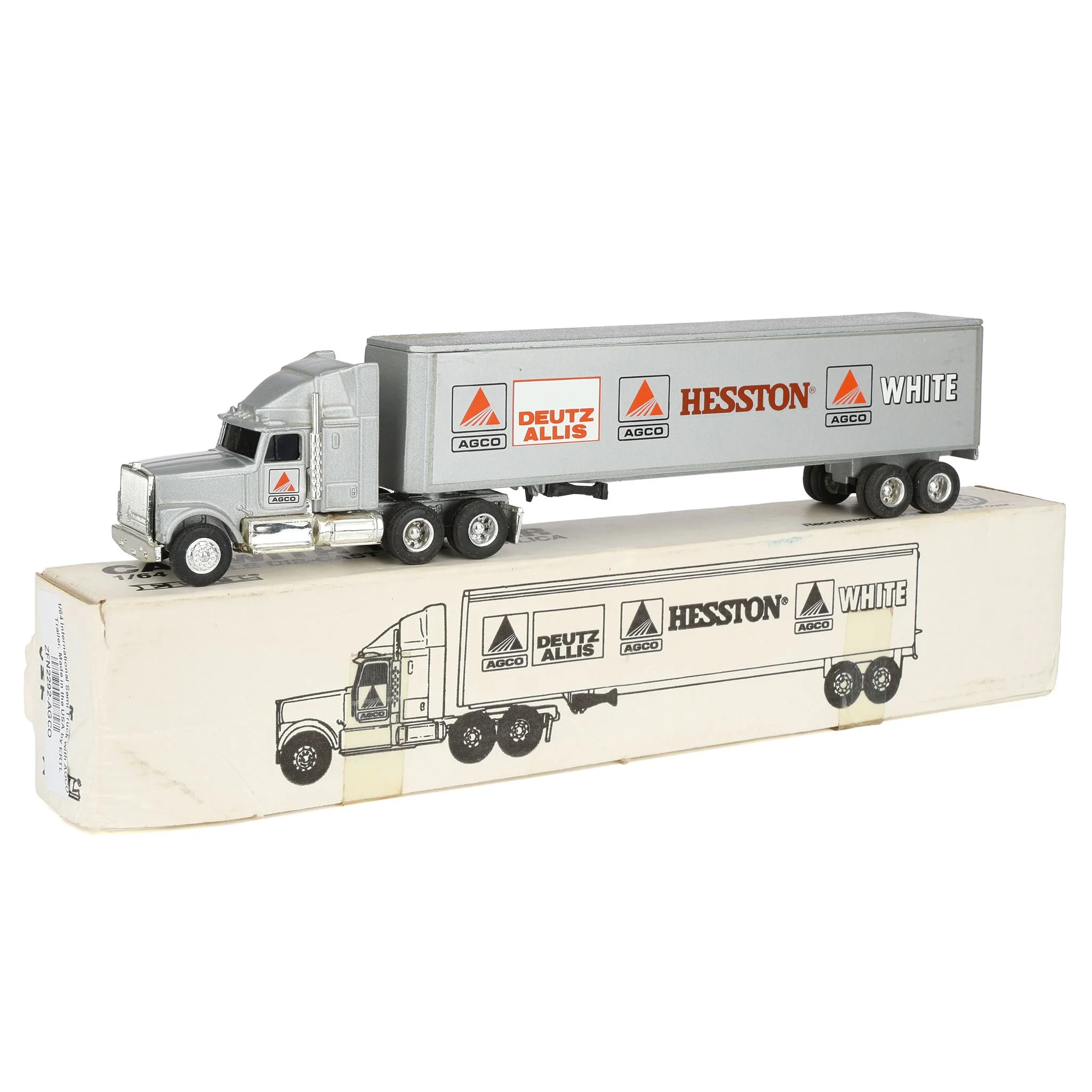 1/64 International Semi Truck with AGCO Trailer, Made in the USA by ERTL