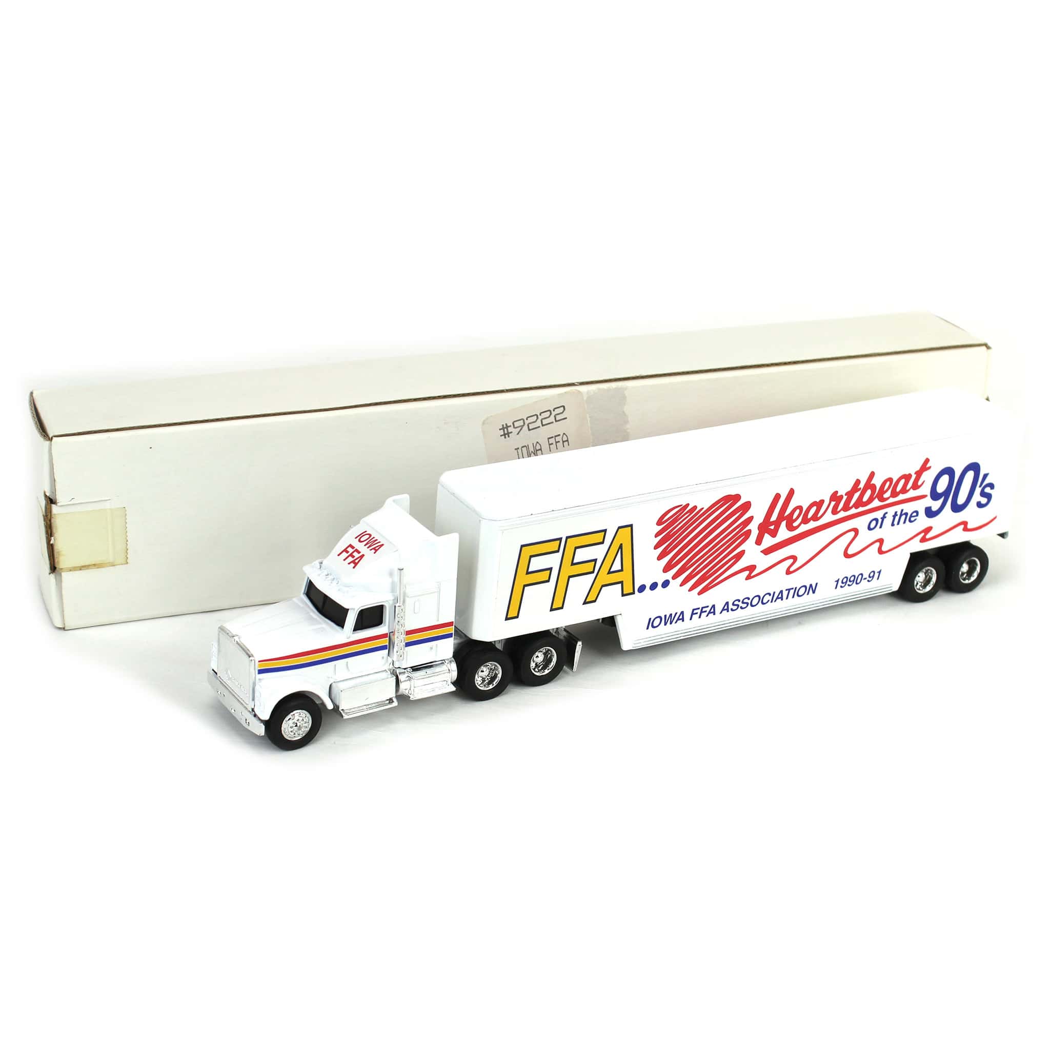 1/64 International Semi Truck and Trailer, Iowa FFA Heartbeat of the 90's