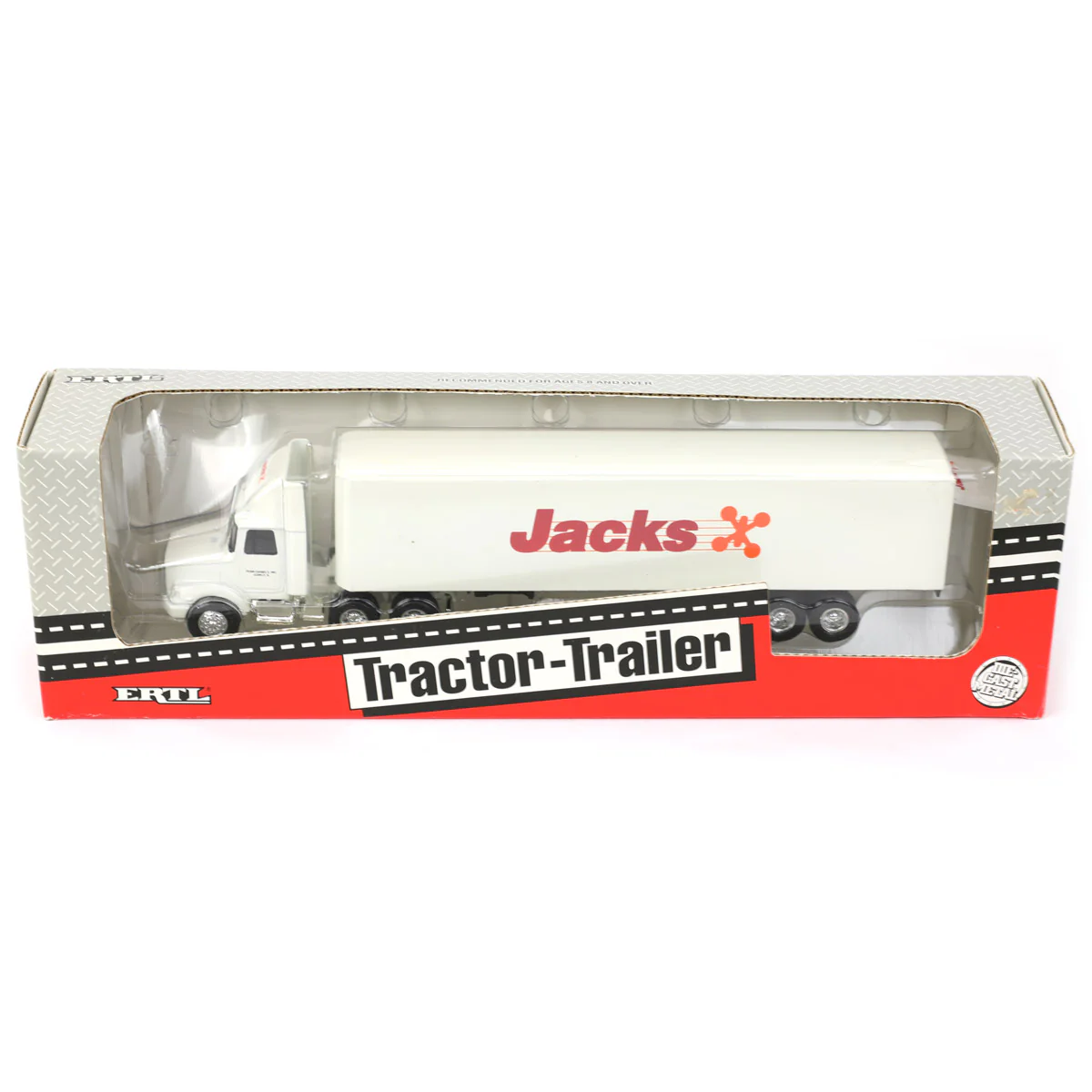 1/64 White GMC Tractor-Trailer by ERTL, JACKS Penn-Daniels Inc., Quincy, IL