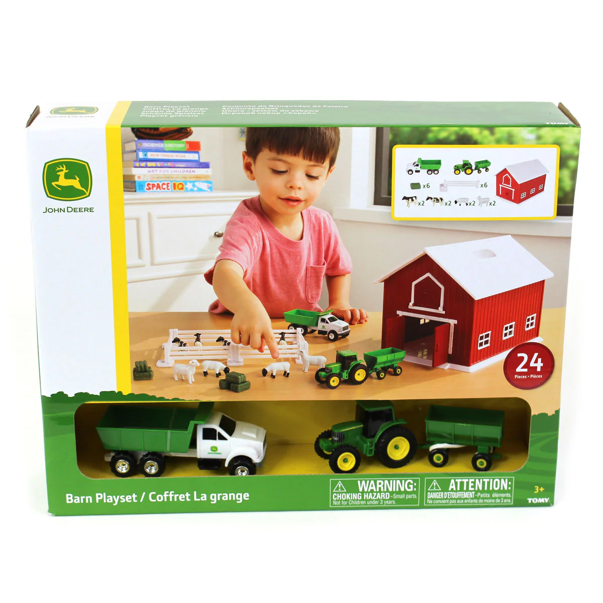 1/64 John Deere Farm Toy Barn Playset with 24 Pieces by ERTL - Image 11