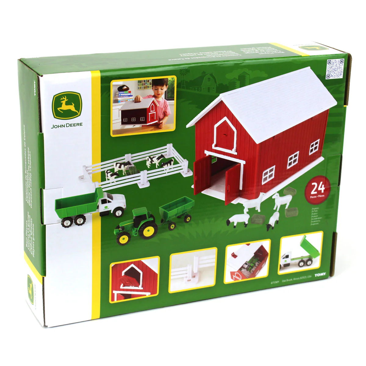 1/64 John Deere Farm Toy Barn Playset with 24 Pieces by ERTL - Image 12