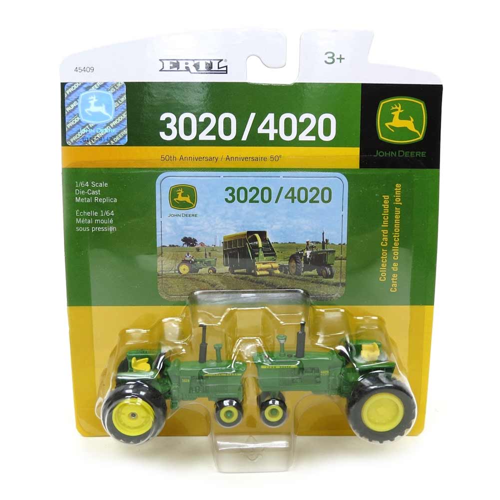 1/64 John Deere 3020 & 4020 Tractor 50th Anniversary Set by ERTL - Image 2