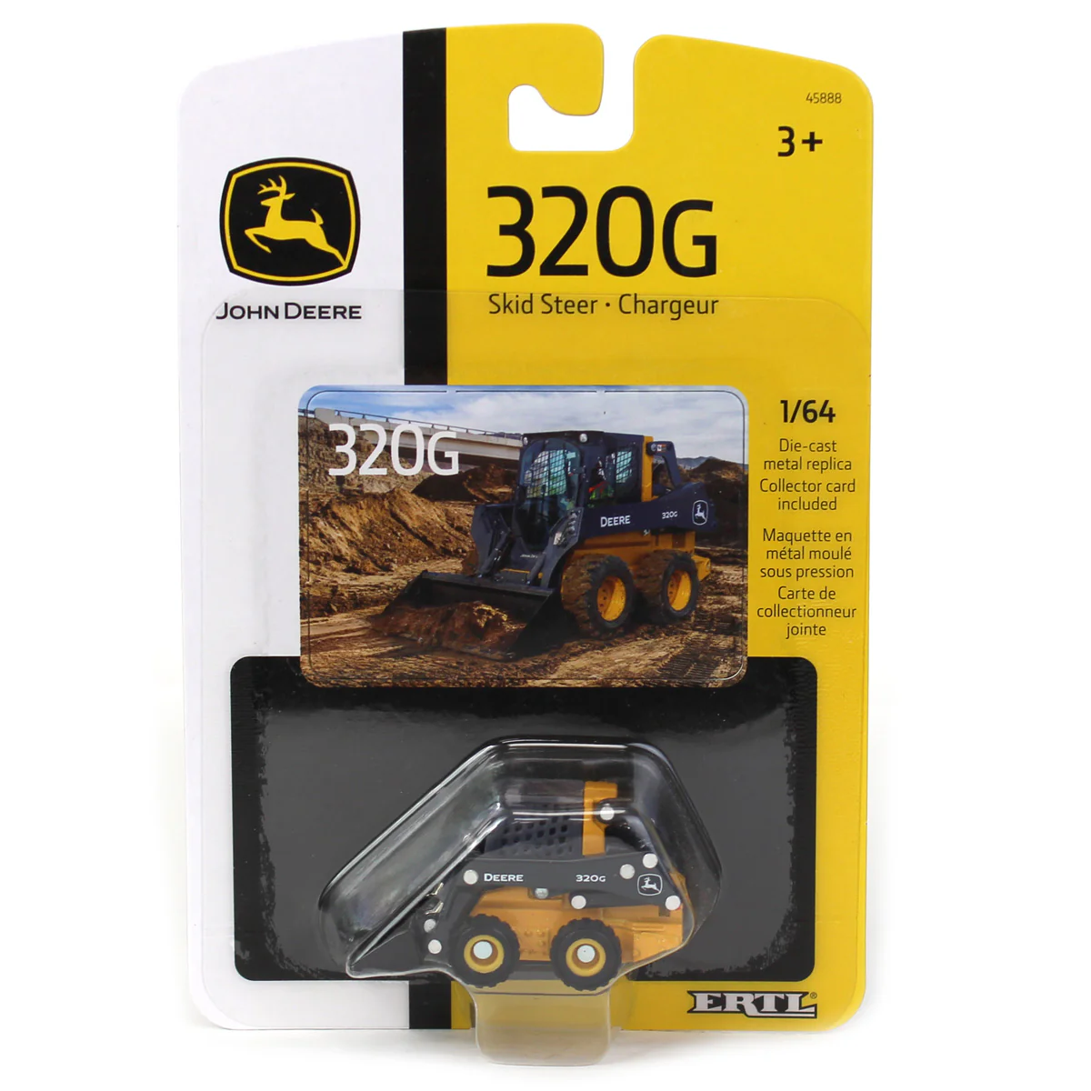 1/64 John Deere 320G Skid Steer Loader by ERTL - Image 6