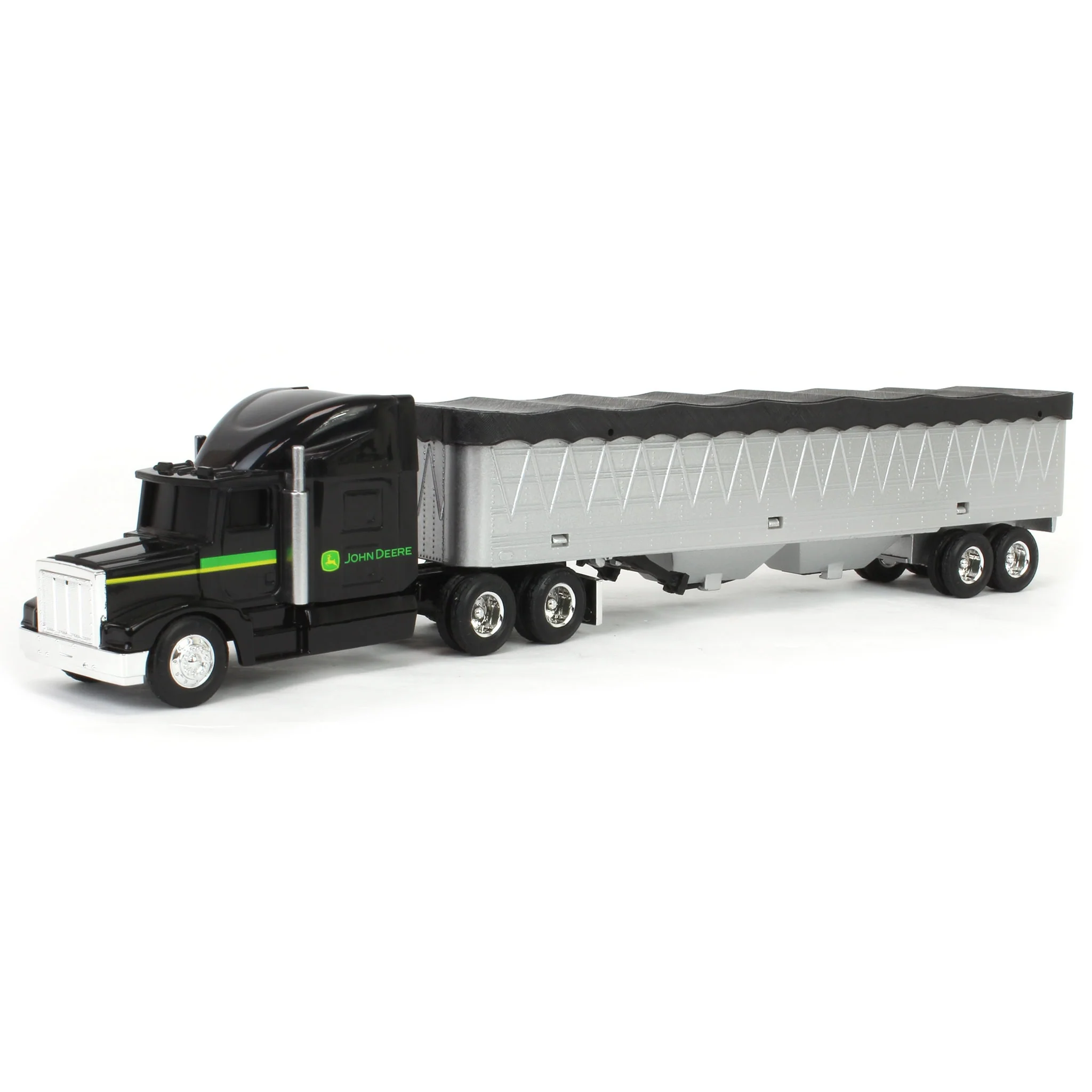 1/64 John Deere Harvesting Set with 8R 370 Tractor, Grain Cart, X9 1100 Combine & Grain Semi by ERTL - Image 11