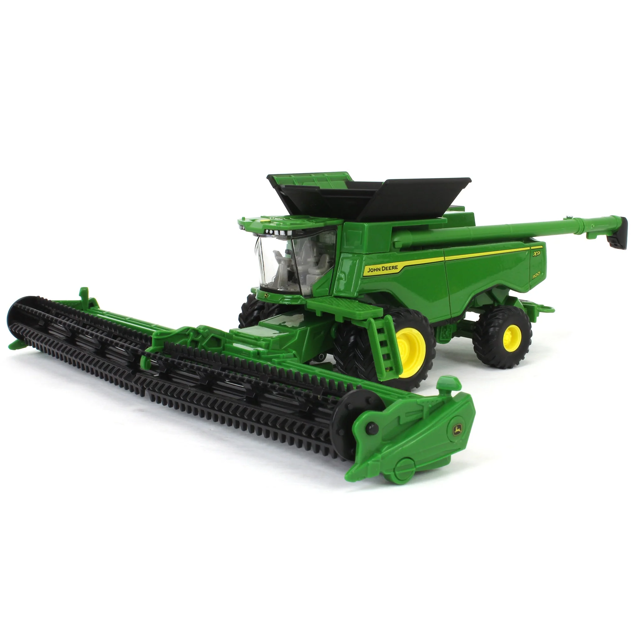 1/64 John Deere Harvesting Set with 8R 370 Tractor, Grain Cart, X9 1100 Combine & Grain Semi by ERTL - Image 3