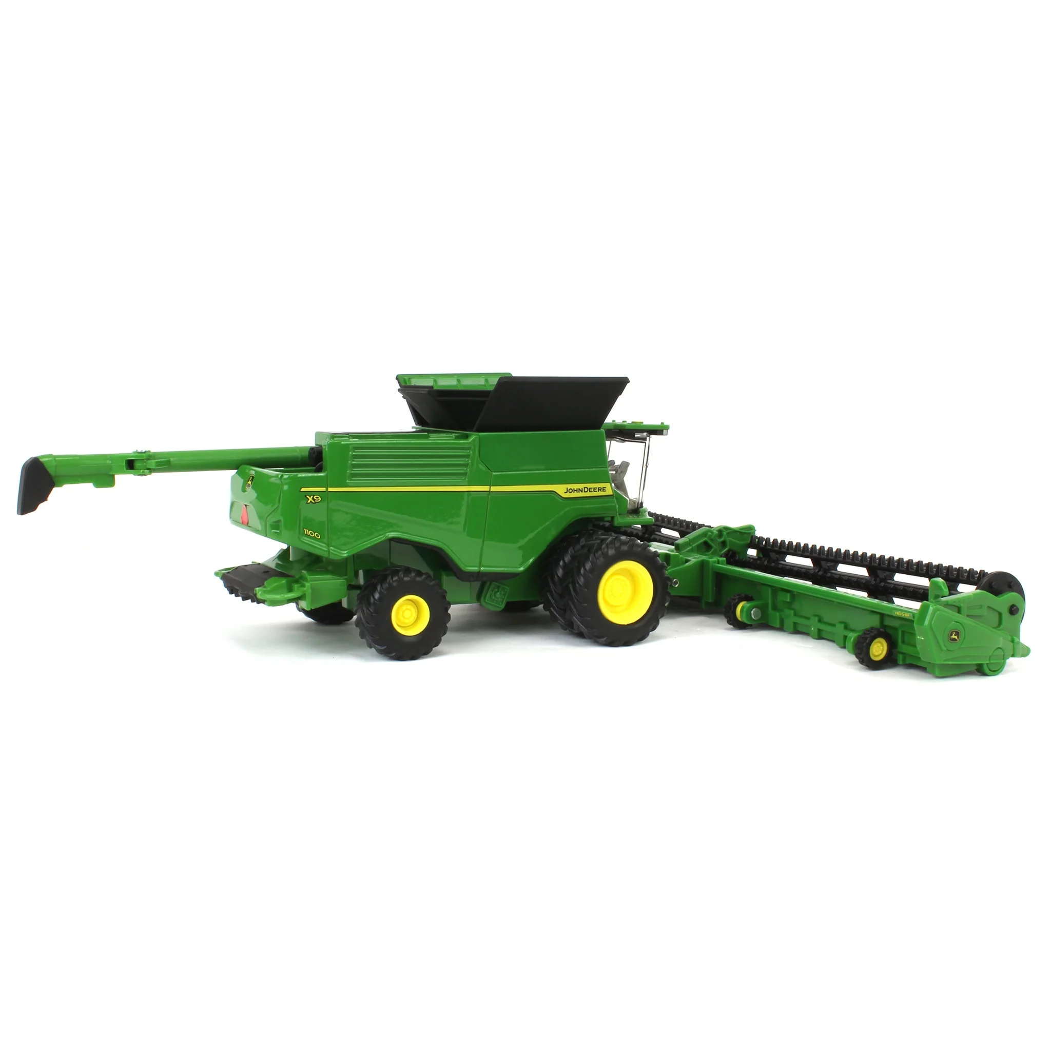 1/64 John Deere Harvesting Set with 8R 370 Tractor, Grain Cart, X9 1100 Combine & Grain Semi by ERTL - Image 4