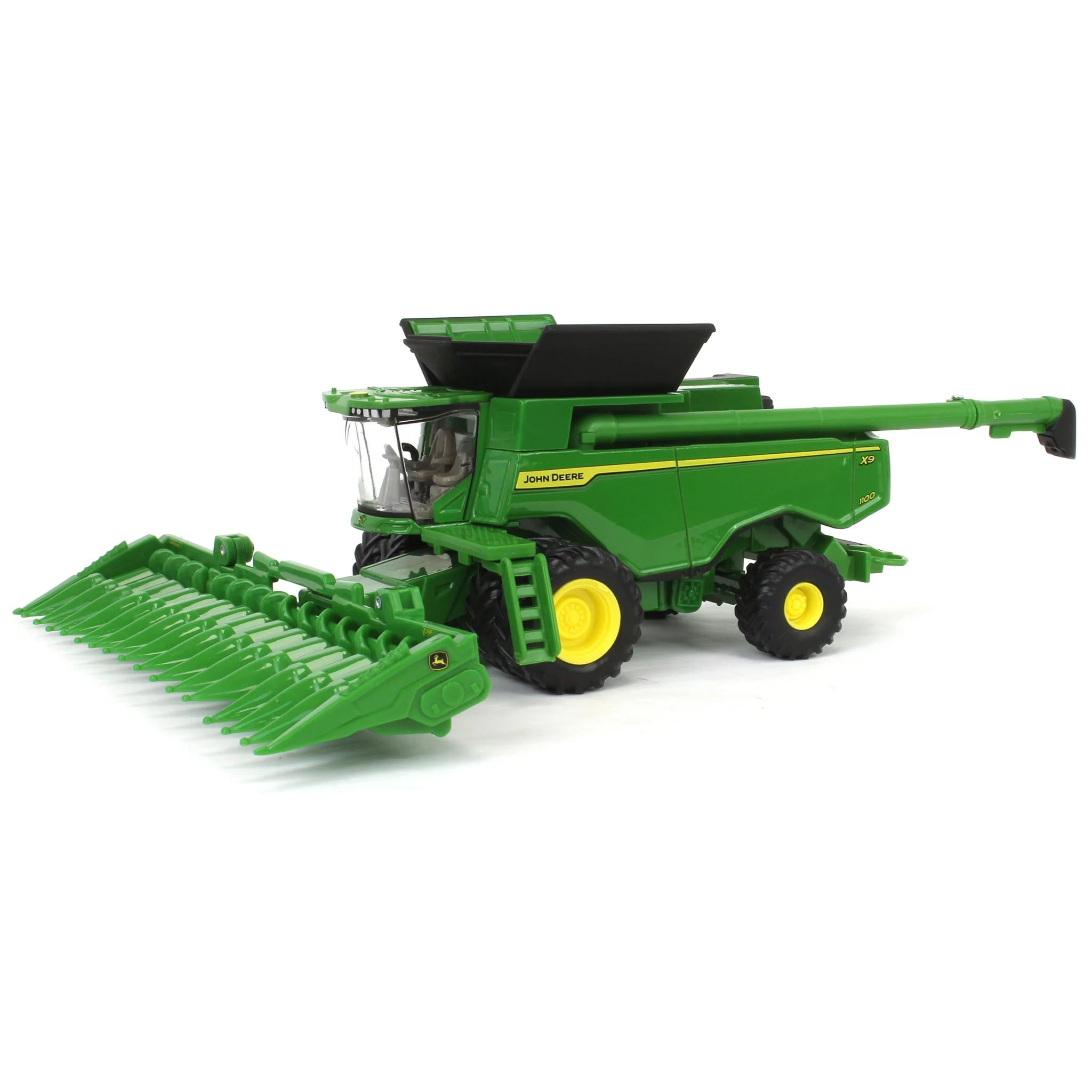 1/64 John Deere Harvesting Set with 8R 370 Tractor, Grain Cart, X9 1100 Combine & Grain Semi by ERTL - Image 5
