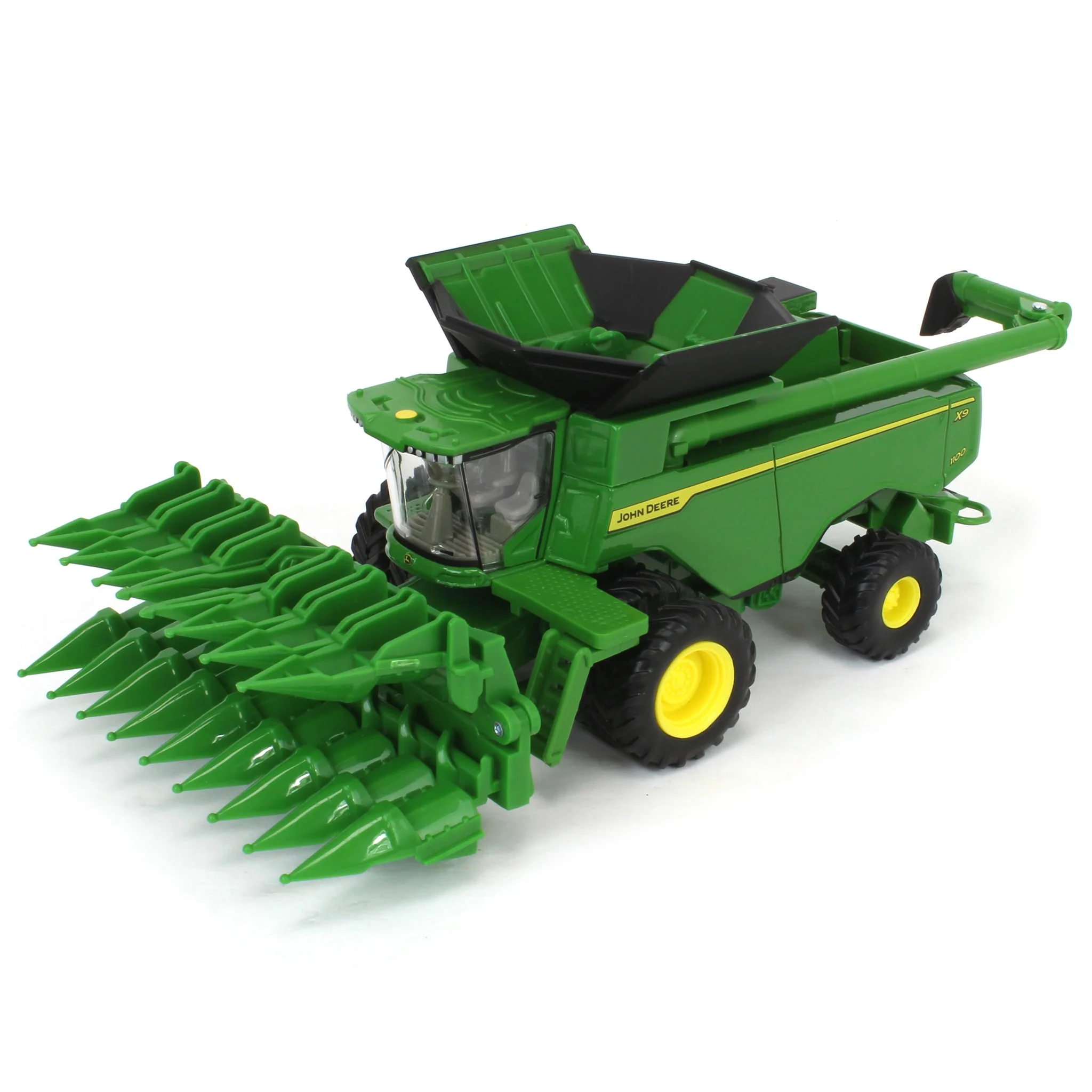 1/64 John Deere Harvesting Set with 8R 370 Tractor, Grain Cart, X9 1100 Combine & Grain Semi by ERTL - Image 7