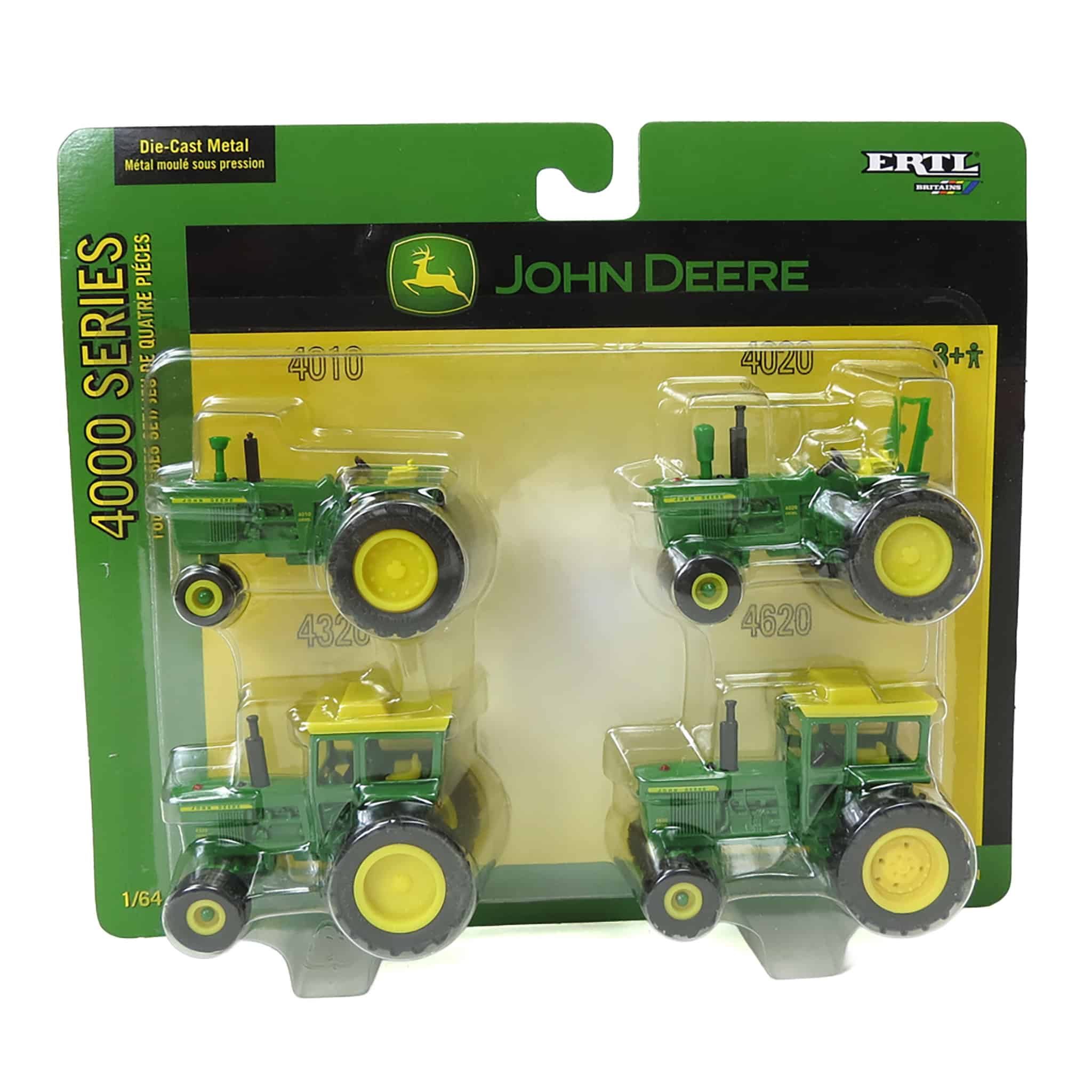 1/64 John Deere 4000 Series, 4 Piece Tractor Set by ERTL