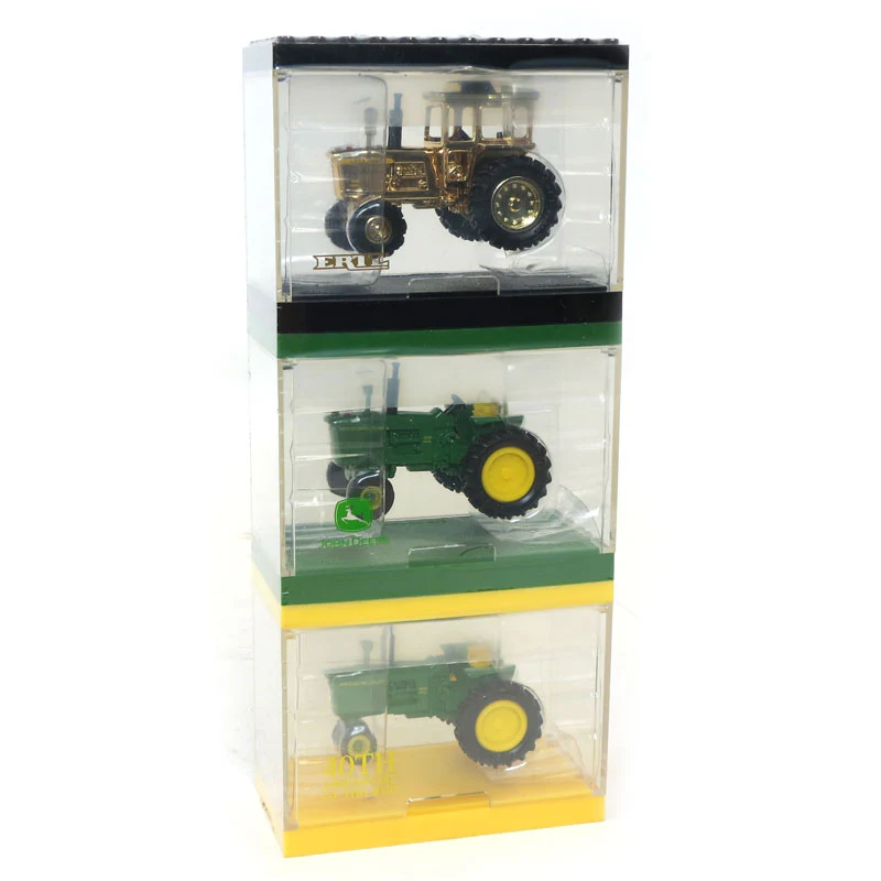 1/64 John Deere 4020 3 Piece Tractor Set with Gold 4020 Cab Tractor by ERTL