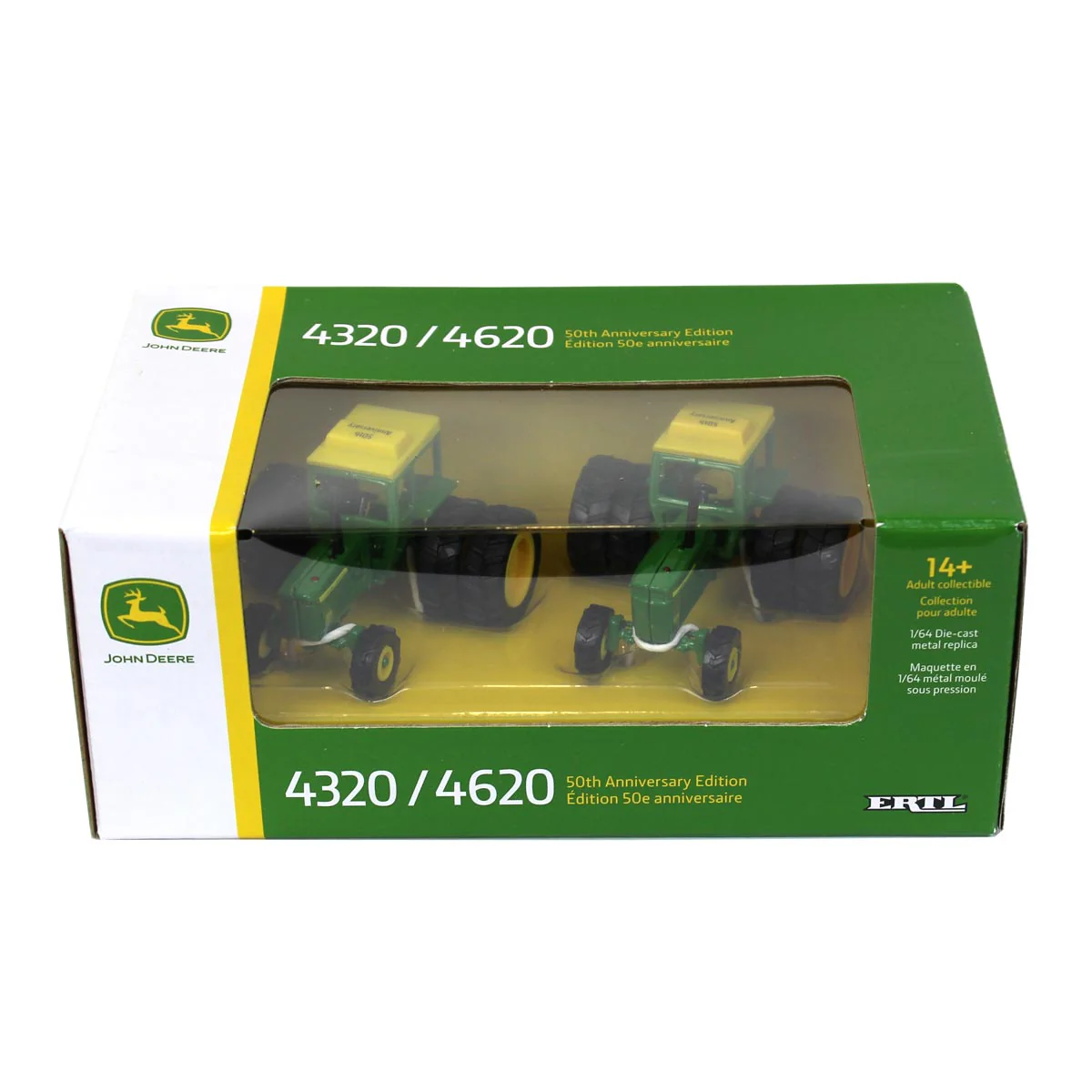 1/64 John Deere 4320 & 4620 50th Anniversary Tractor Set by ERTL - Image 2