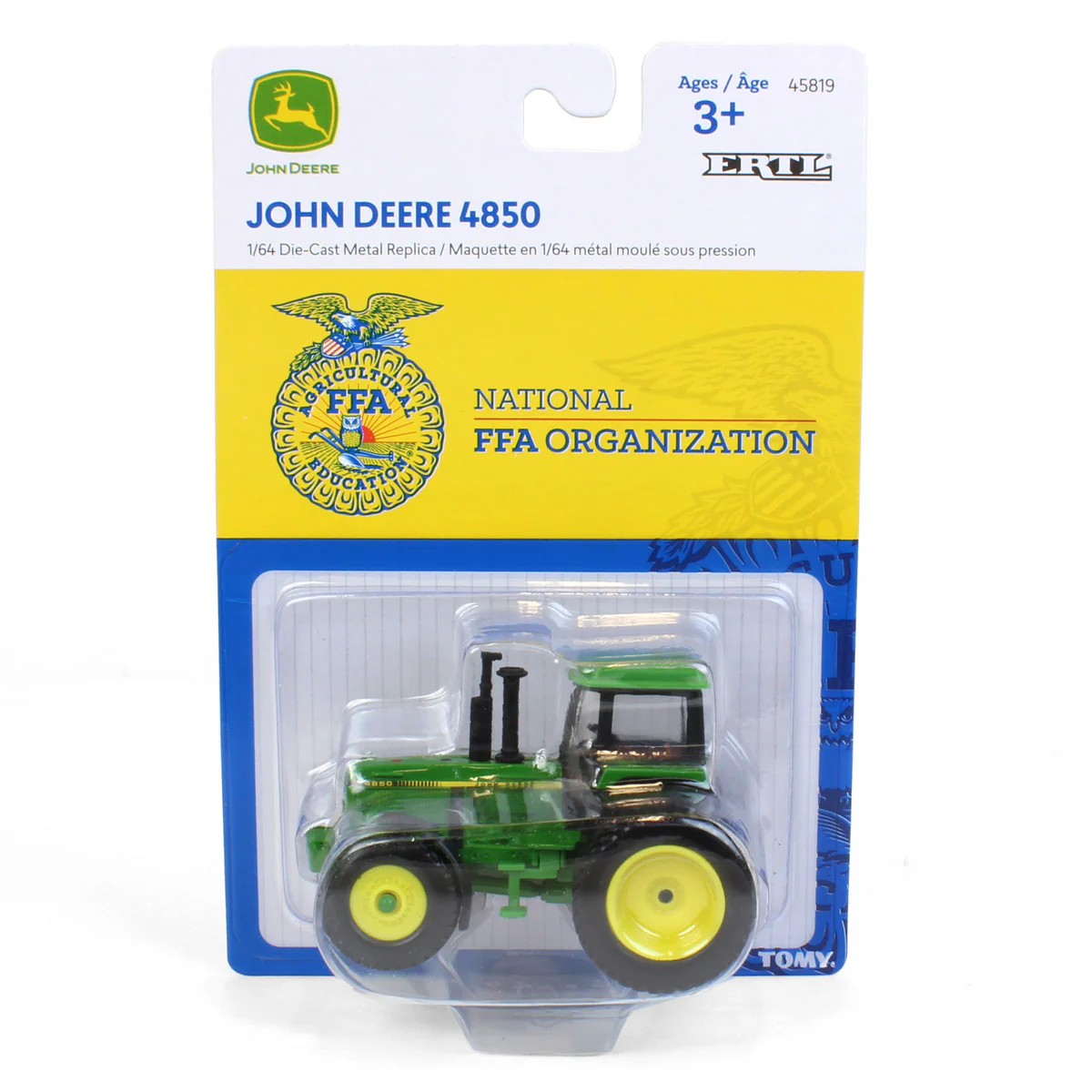 1/64 John Deere 4850 Tractor with FFA Logo by ERTL - Image 6