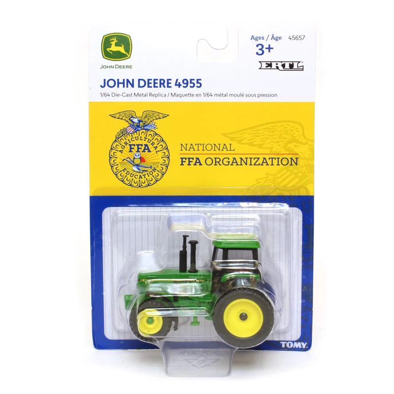 1/64 John Deere 4955 FWA Tractor with Duals & FFA Logo - Image 2