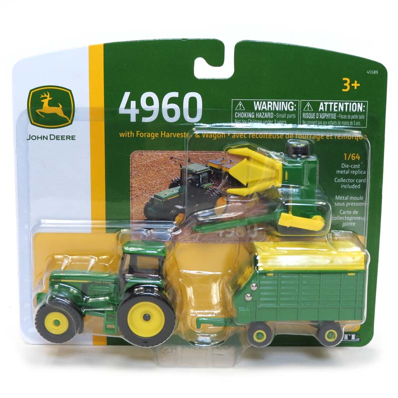 1/64 John Deere 4960 with Pull-Type Forage Harvester and Wagon - Image 2