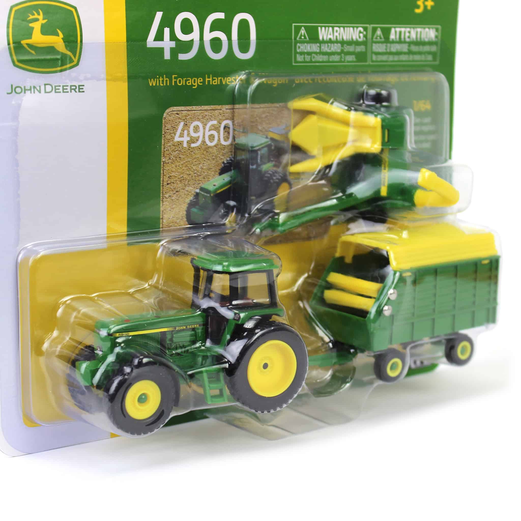 1/64 John Deere 4960 with Pull-Type Forage Harvester and Wagon - Image 3