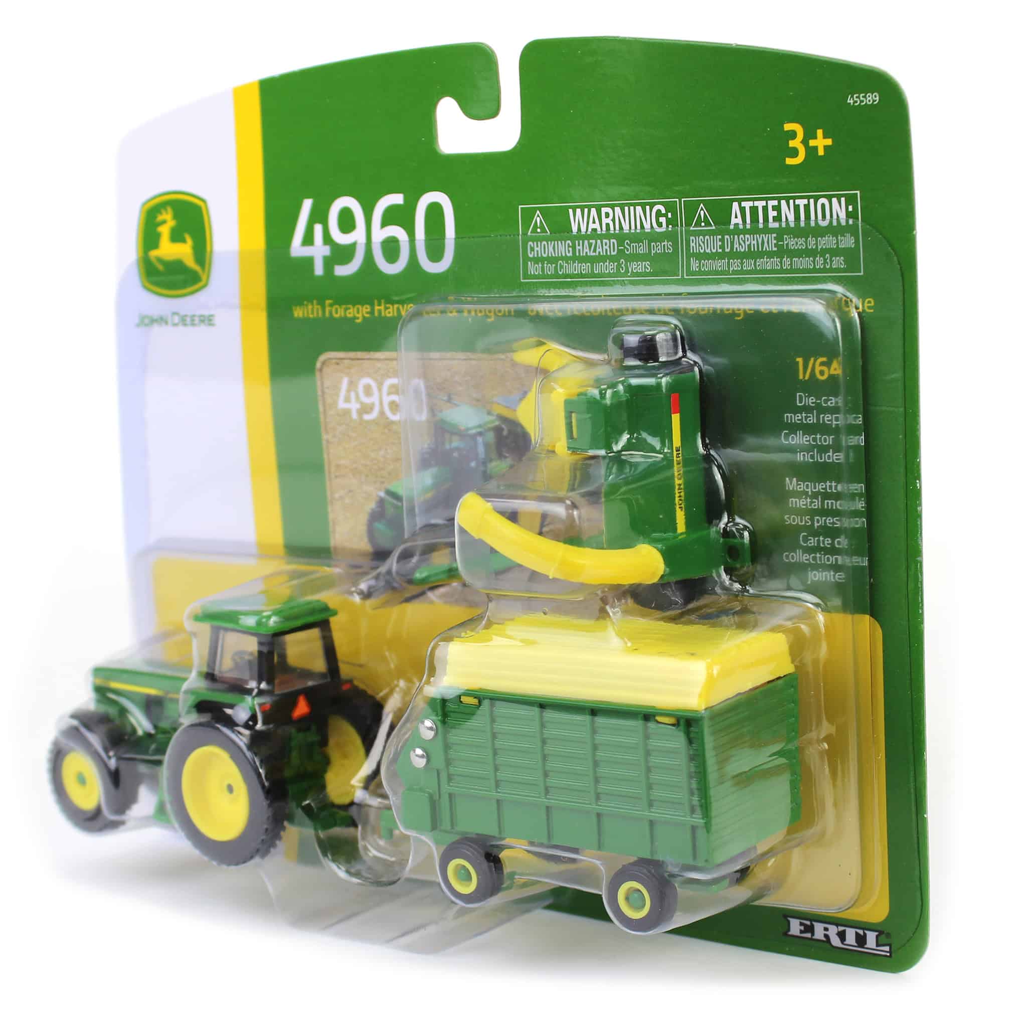 1/64 John Deere 4960 with Pull-Type Forage Harvester and Wagon - Image 4