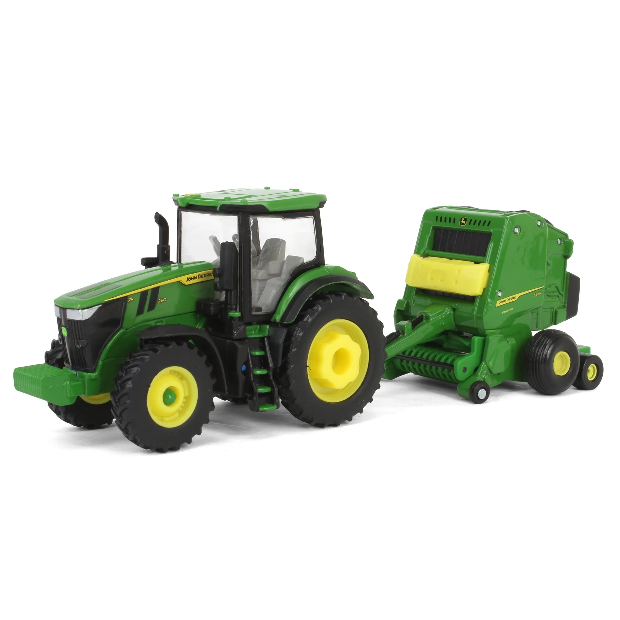 1/64 John Deere Haying Set with Windrower, Tractor, Hay Rake, Baler & 6 Bales, ERTL Replica Play - Image 4