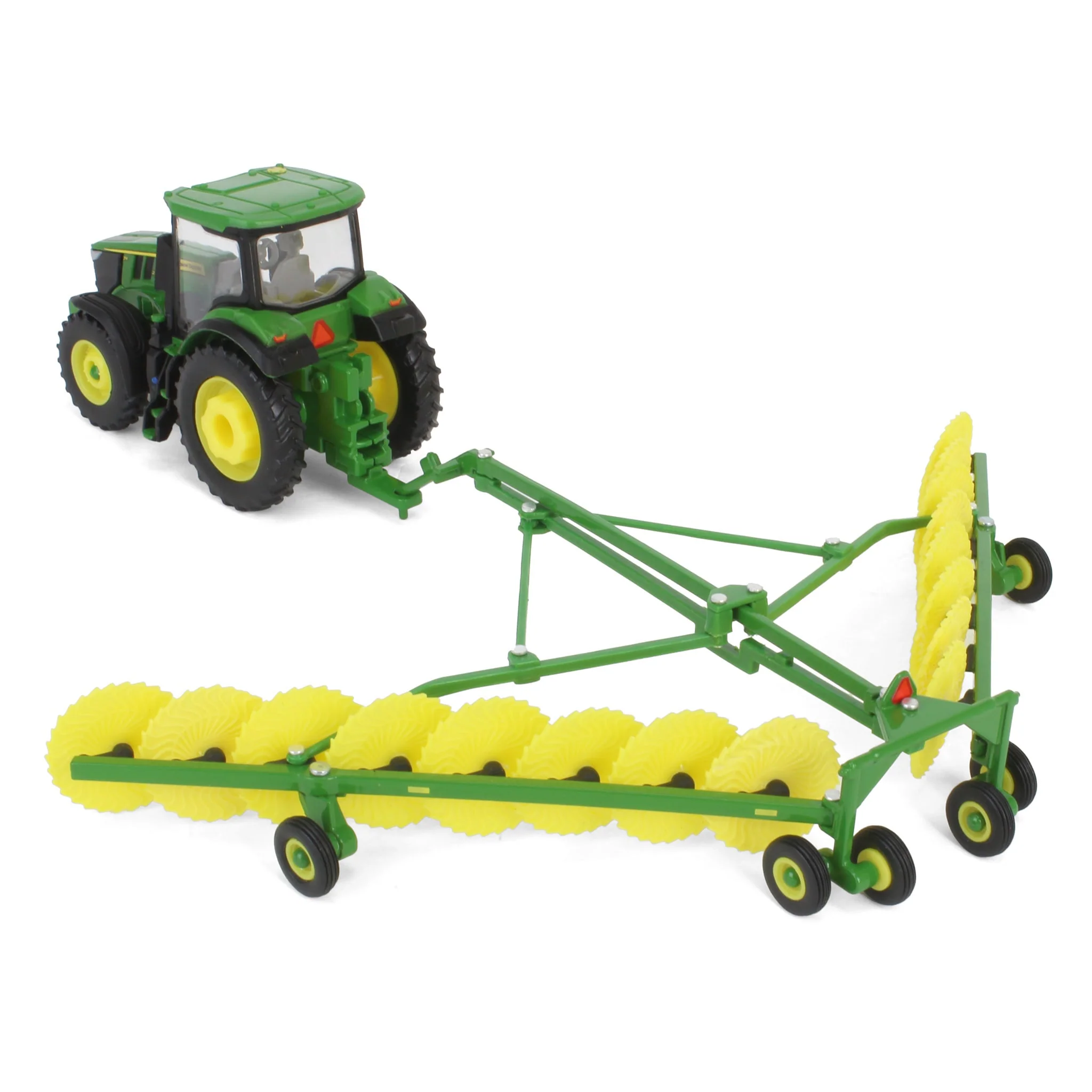 1/64 John Deere Haying Set with Windrower, Tractor, Hay Rake, Baler & 6 Bales, ERTL Replica Play - Image 7