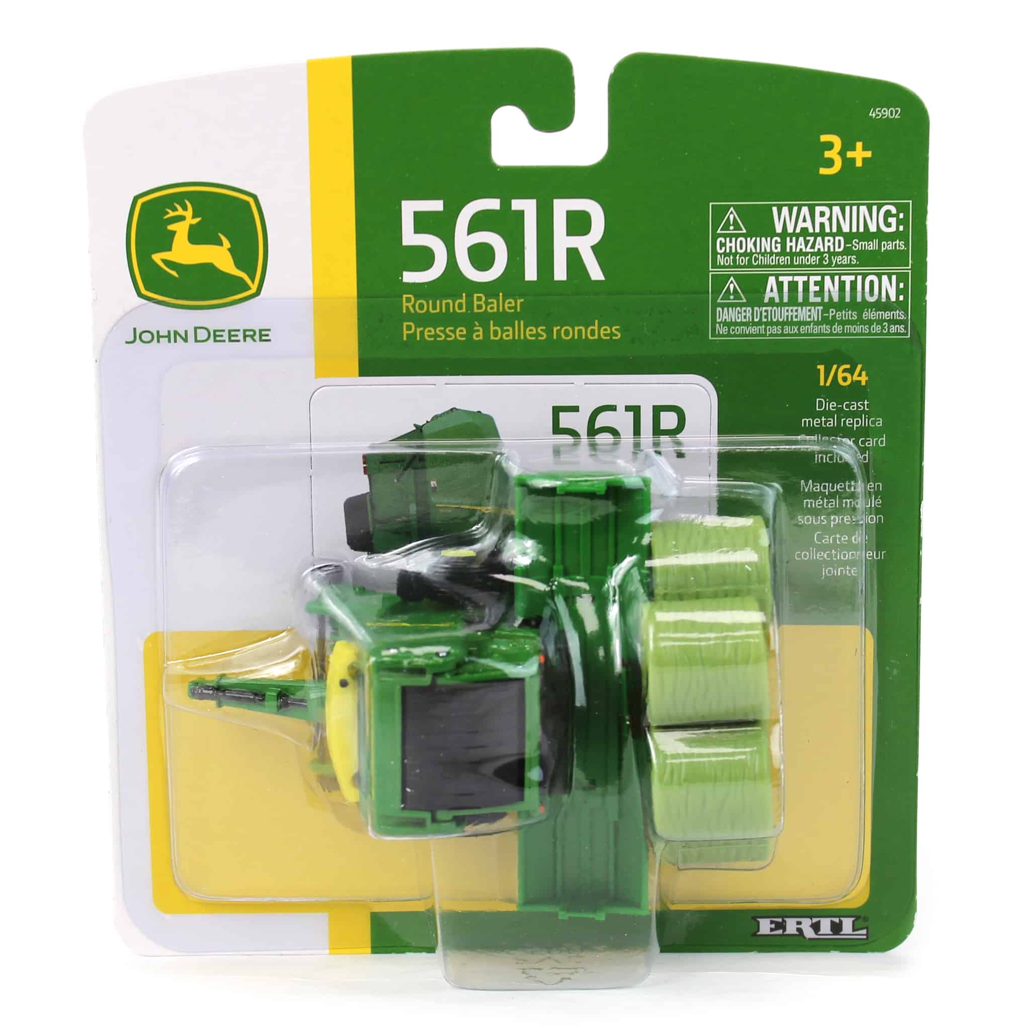 1/64 John Deere 561R Round Baler with 6 Bales by ERTL - Image 7