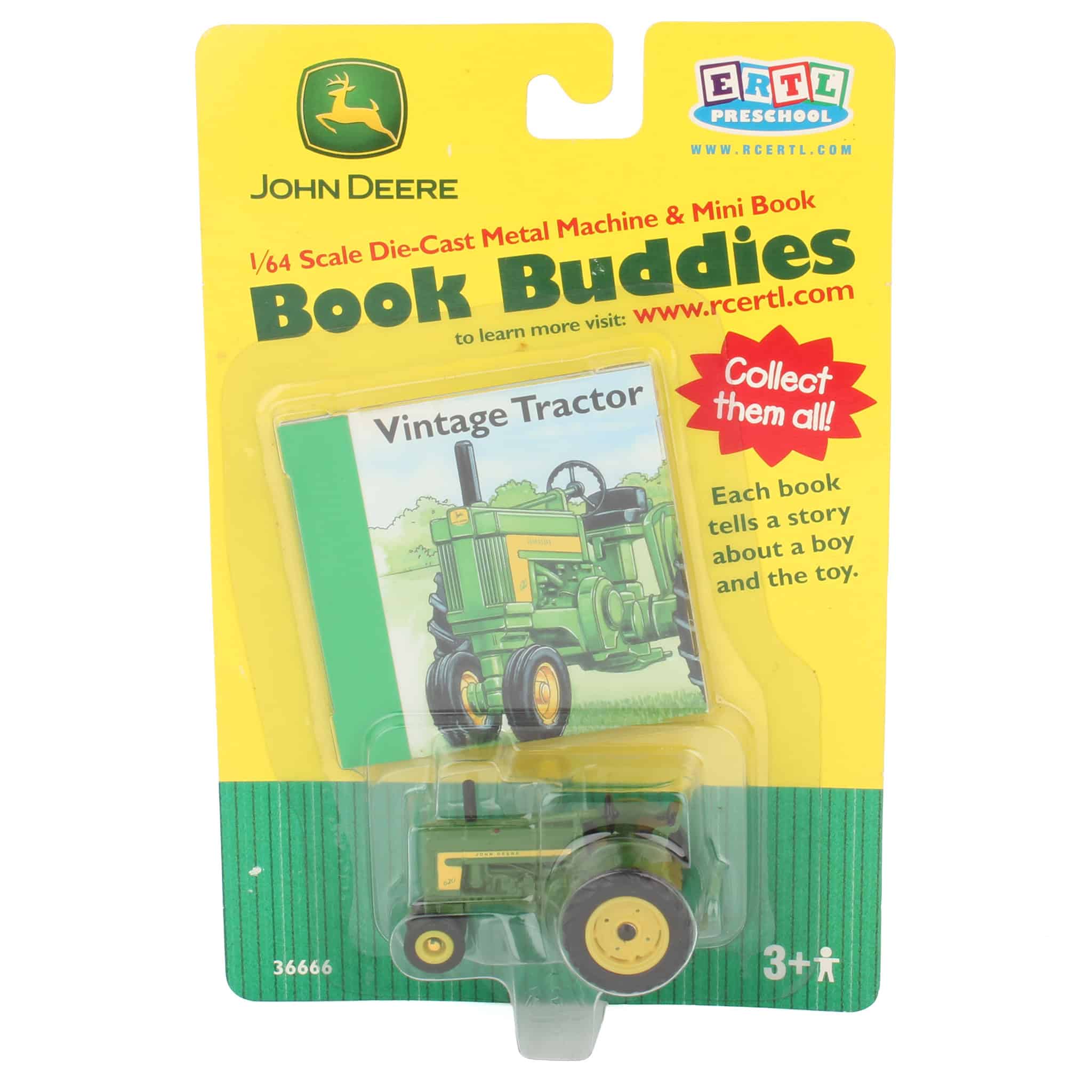 1/64 John Deere 620 Narrow Front Tractor with Book
