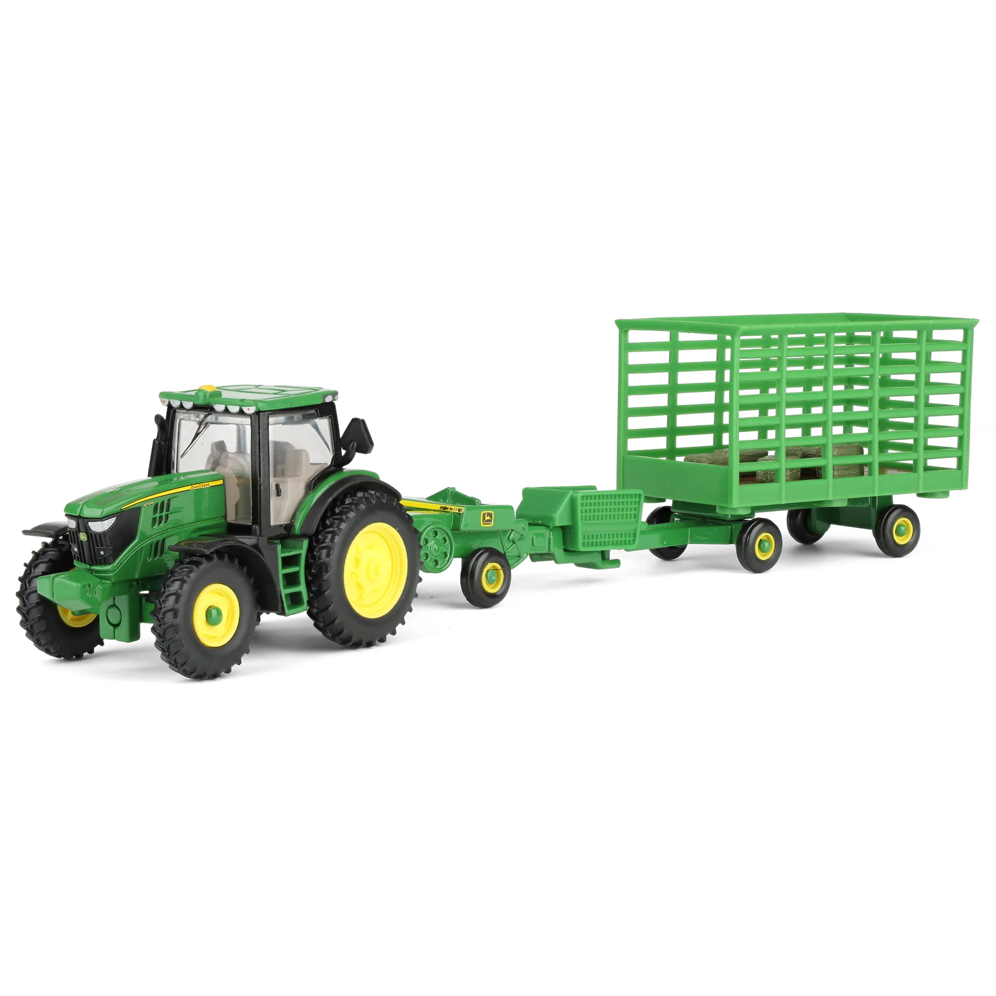 1/64 John Deere 6210R Tractor Haying Set by ERTL - Image 2