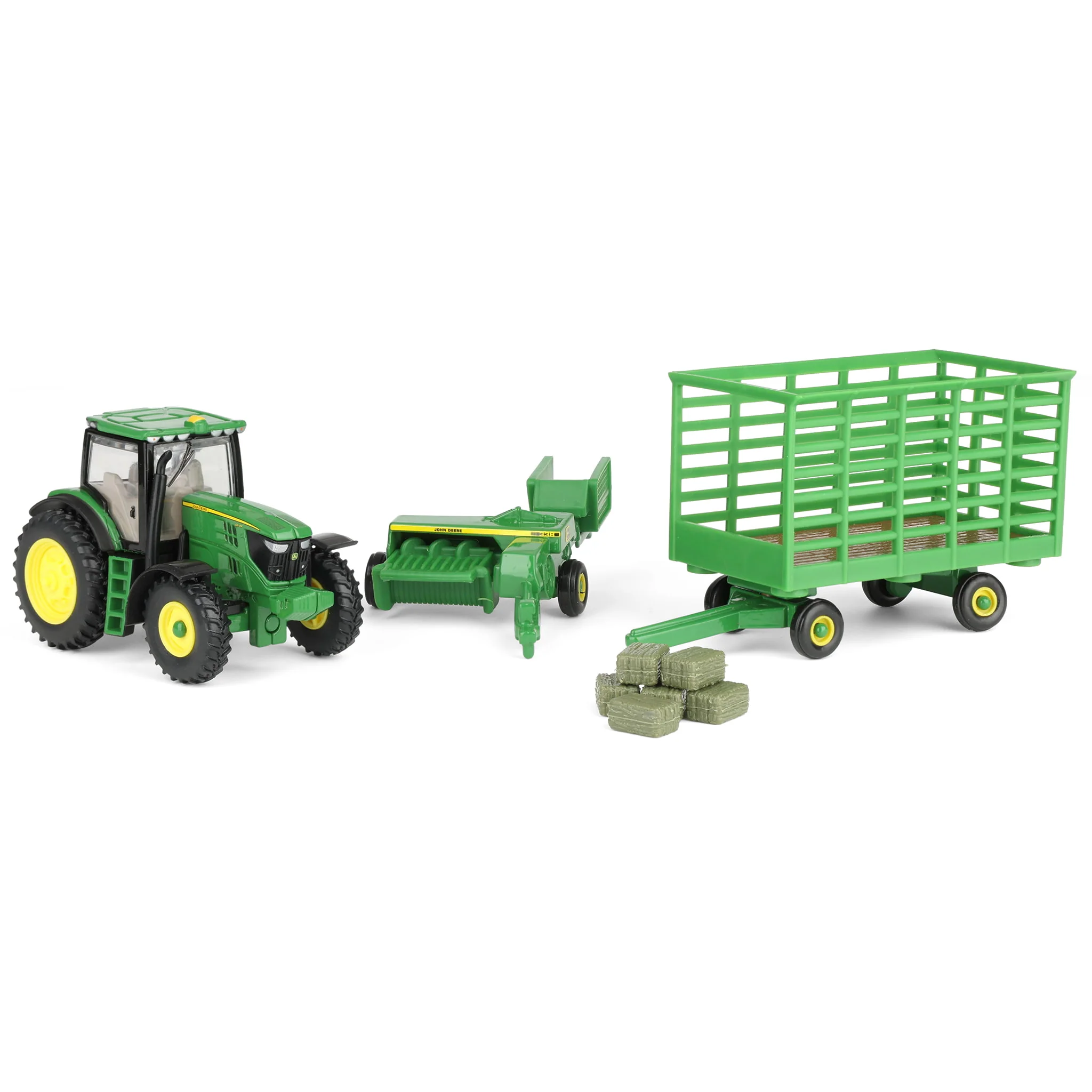 1/64 John Deere 6210R Tractor Haying Set by ERTL - Image 4