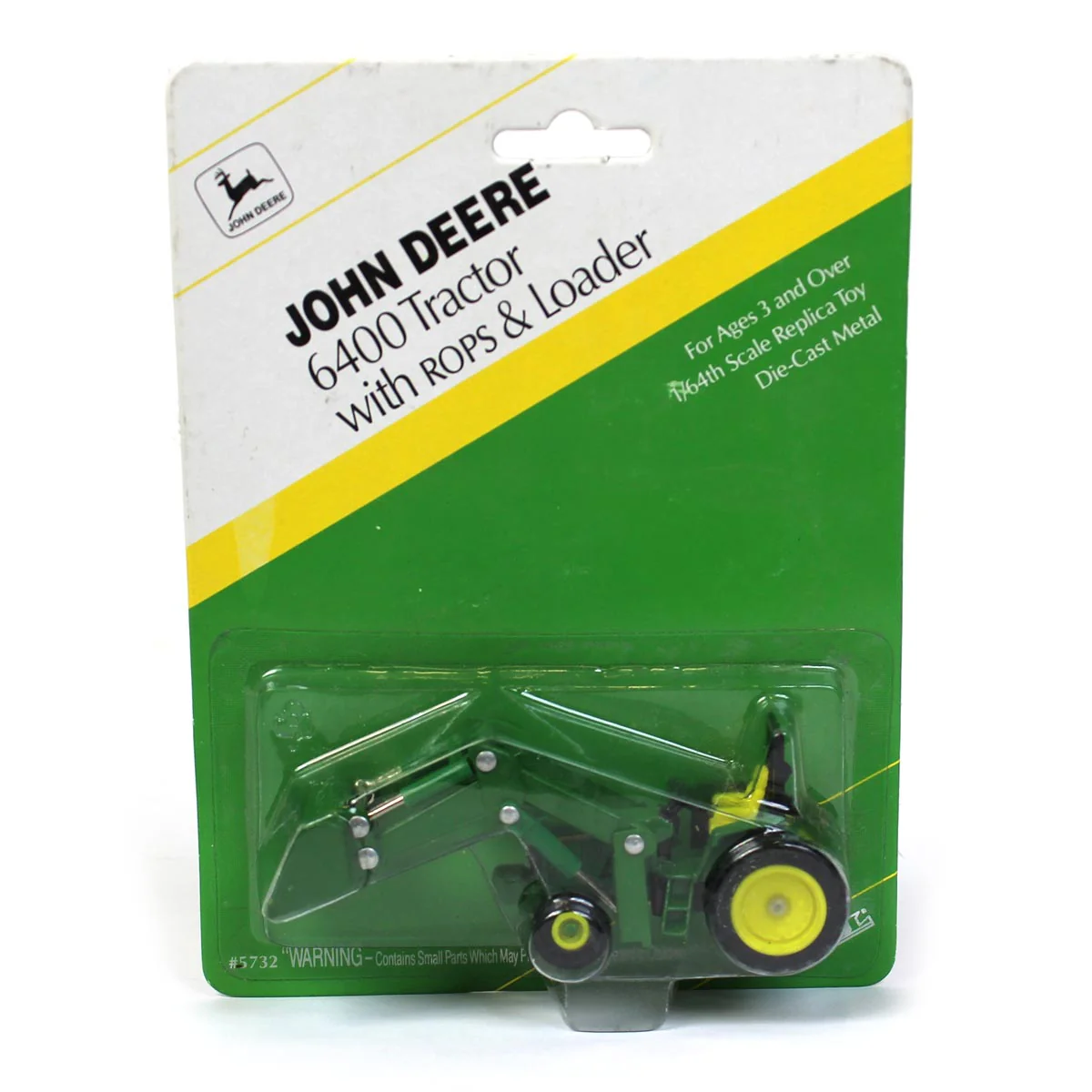 1/64 John Deere 6400 with ROPS & Loader by ERTL