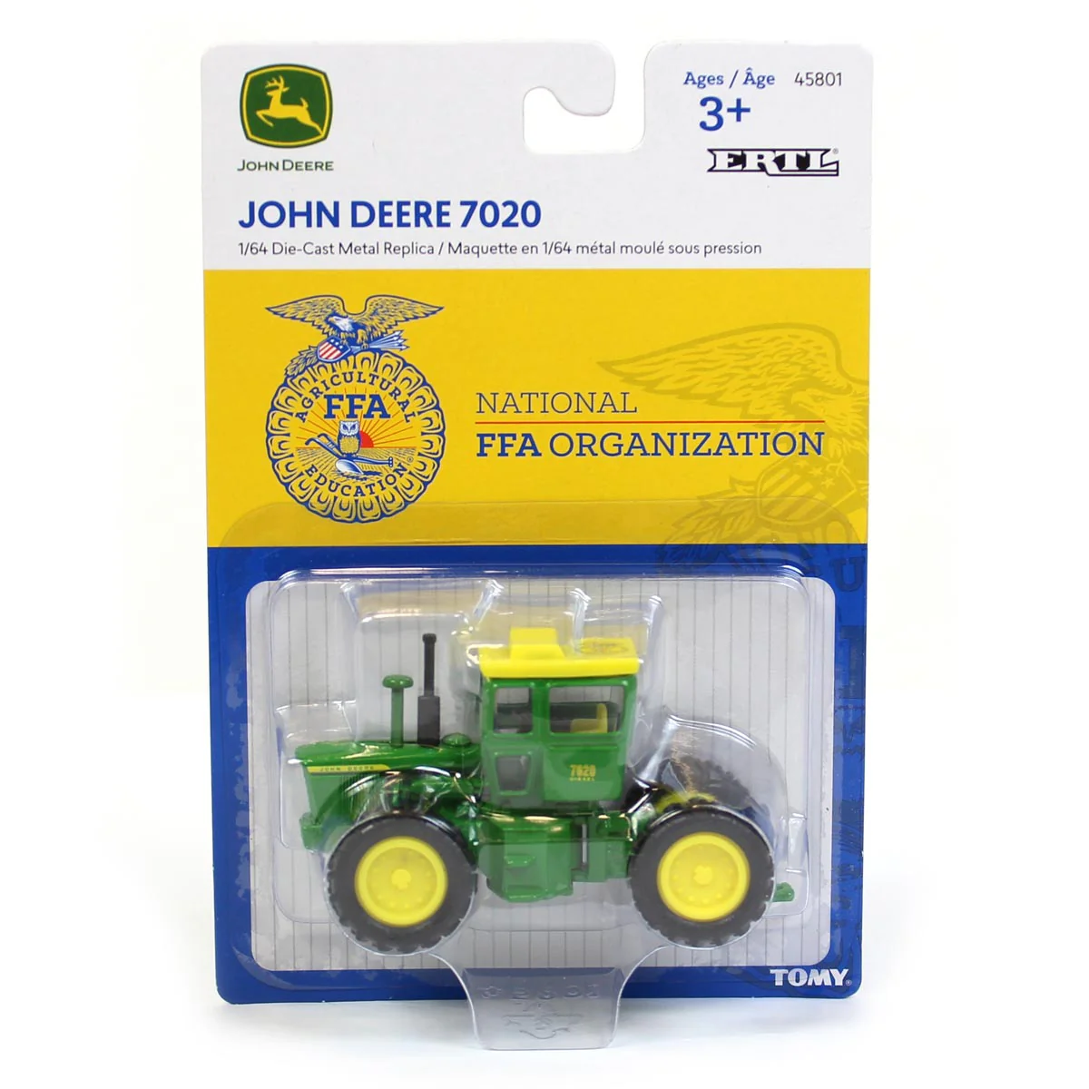 1/64 John Deere 7020 4WD Tractor with FFA Logo by ERTL - Image 6