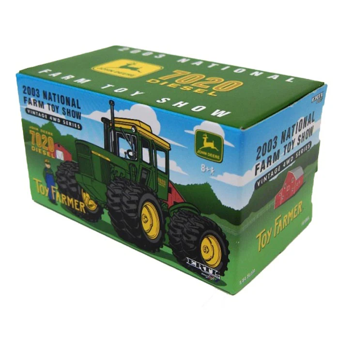 1/64 John Deere 7020 Diesel Tractor with Cab & 4WD, 2003 National Farm Toy Show, by ERTL