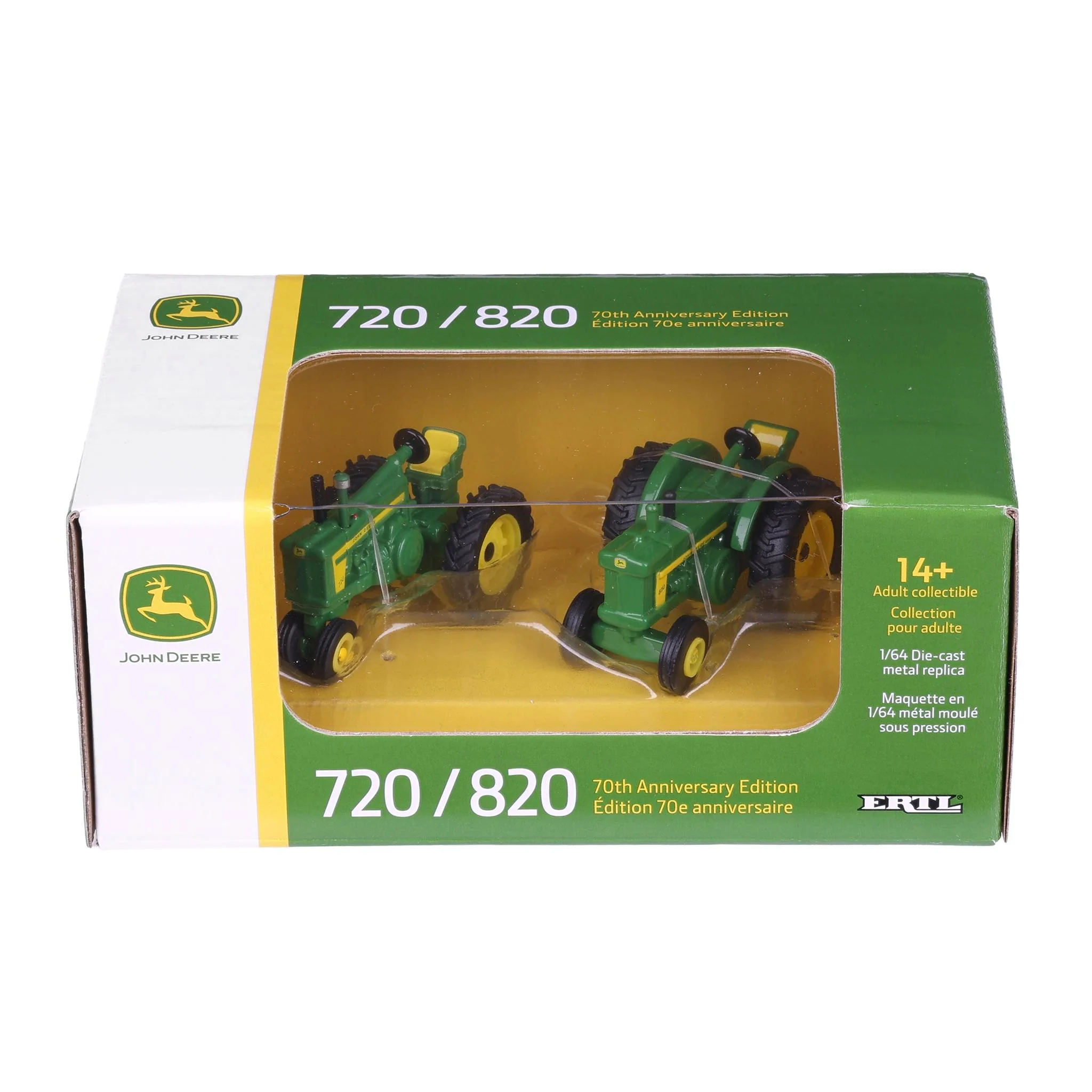 1/64 John Deere 720 Tractor & 820 Tractor, Waterloo "20" Series 70th Anniversary Set, ERTL Prestige Collection - Image 6