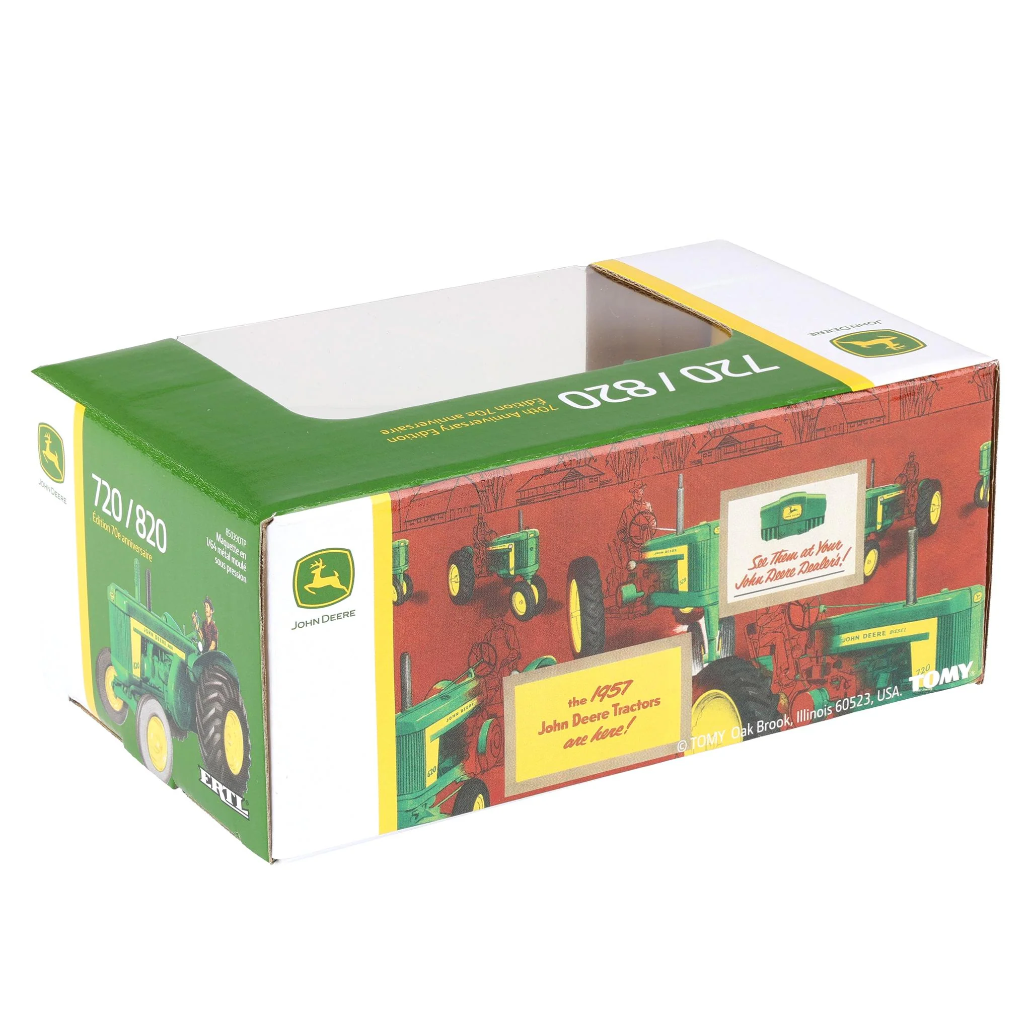 1/64 John Deere 720 Tractor & 820 Tractor, Waterloo "20" Series 70th Anniversary Set, ERTL Prestige Collection - Image 7