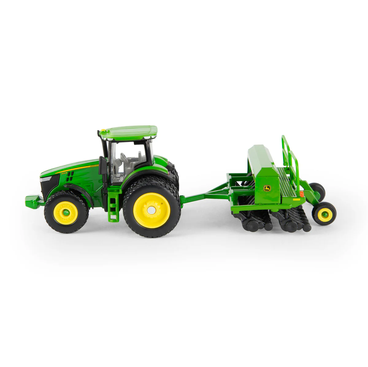 1/64 John Deere 7215R Tractor with Grain Drill by ERTL - Image 3