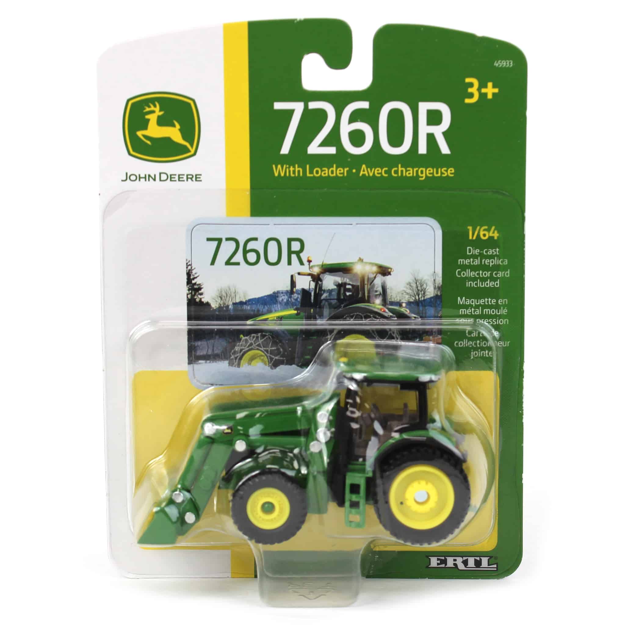 1/64 John Deere 7260R Tractor with Loader by ERTL - Image 5